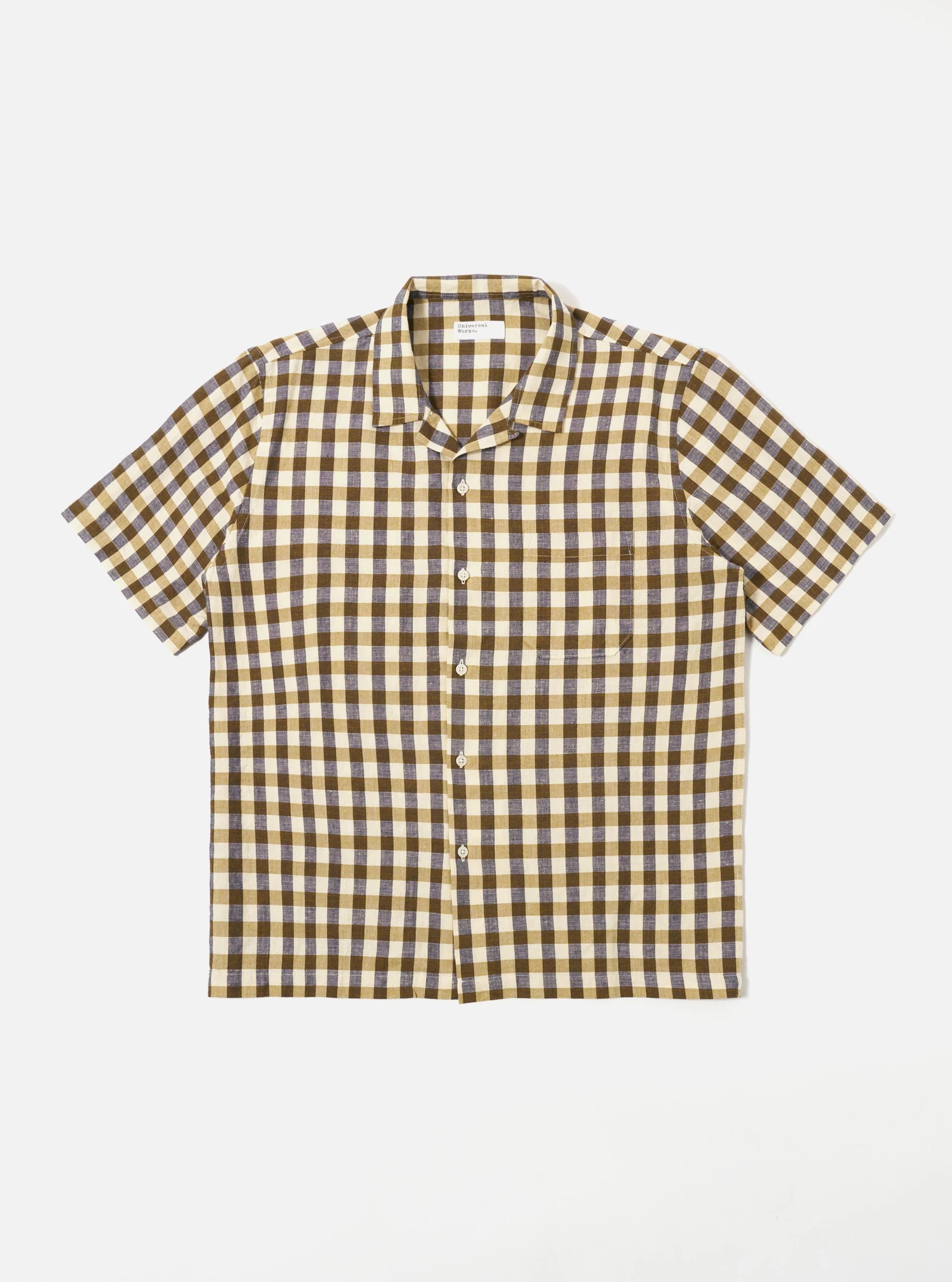 UNIVERSAL WORKS Road Shirt | Olive LEO BOUTIQUE 