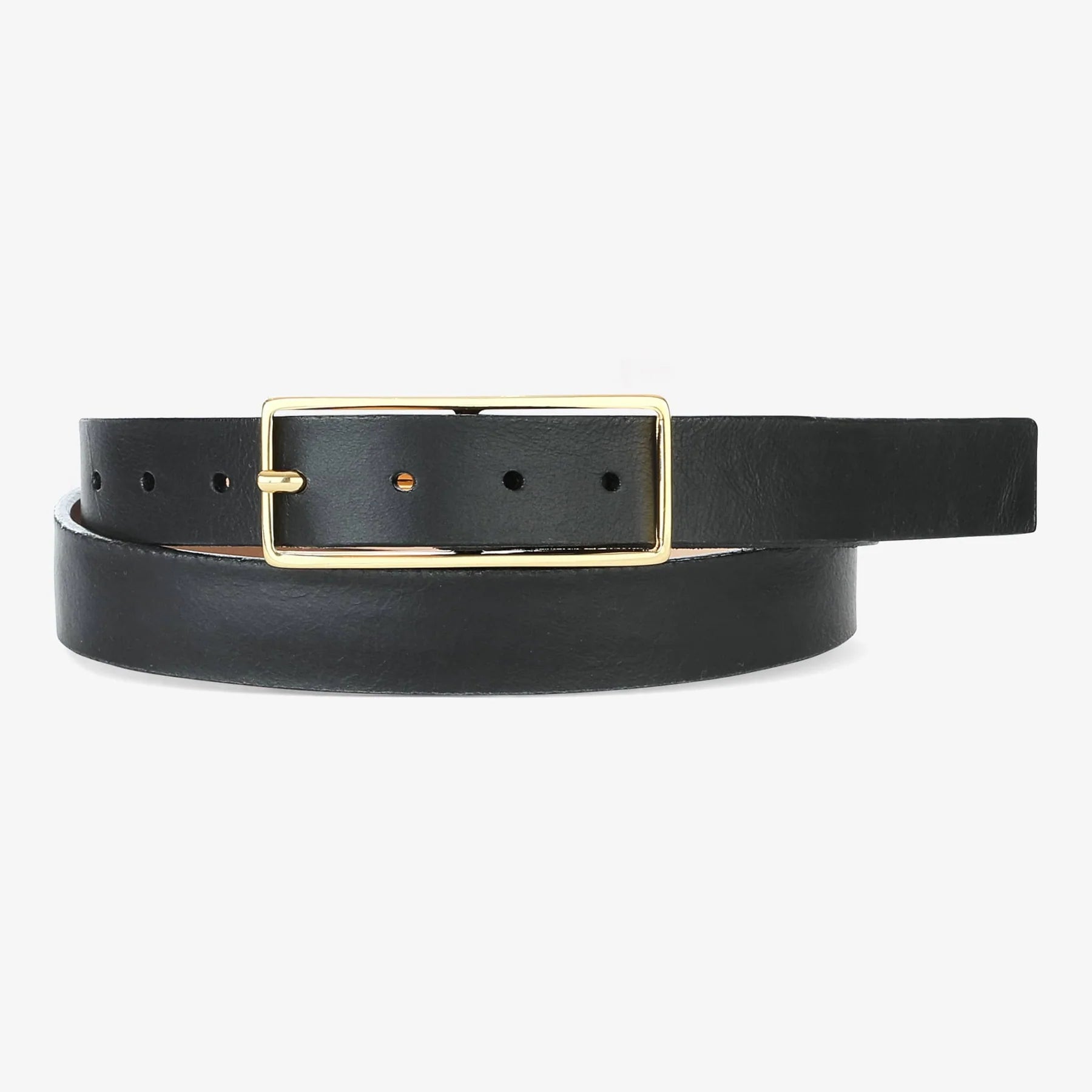 LEO BOUTIQUE Ursian Pebbled Belt | Black Gold BRAVE LEATHER