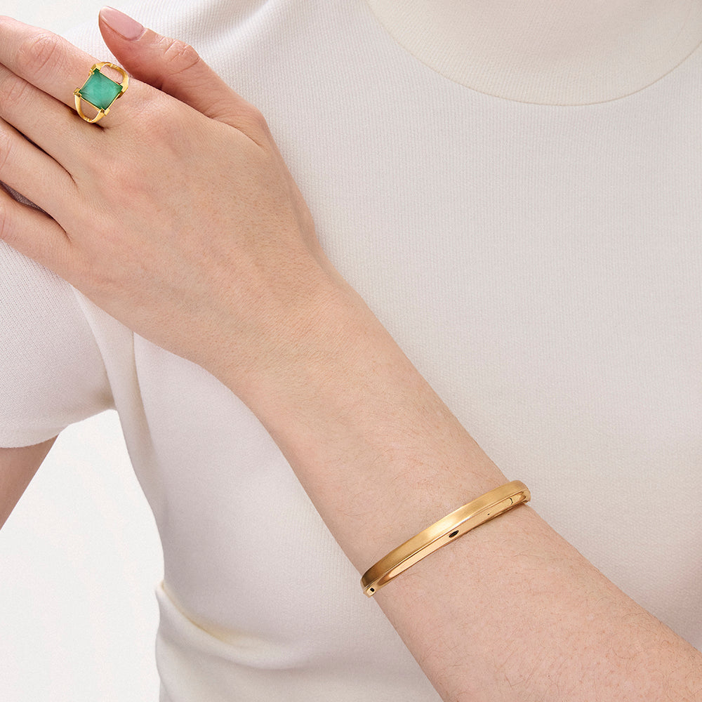 DEAN DAVIDSON Tao Hinged Bangle | Gold B757-G LEO BOUTIQUE