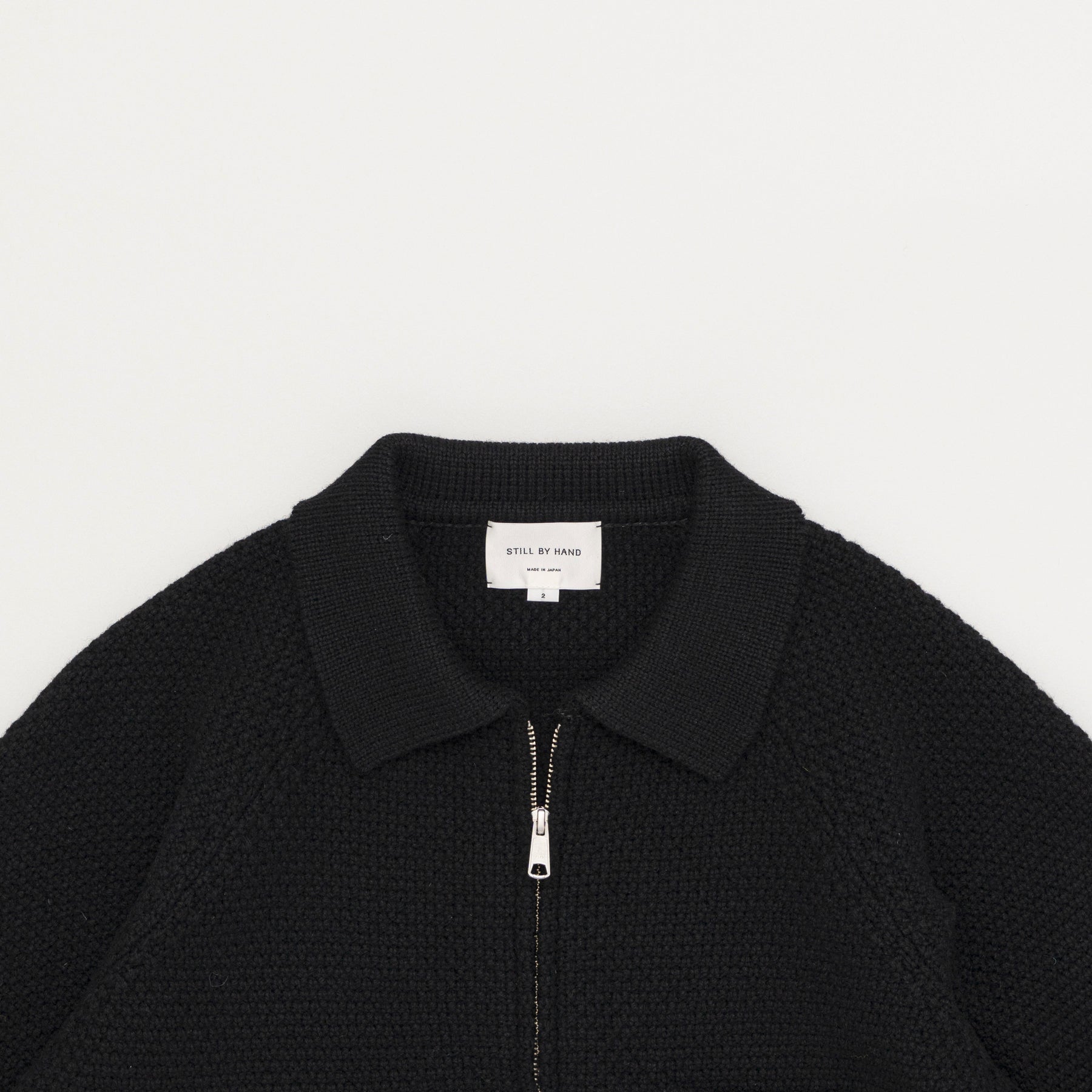 STILL BY HAND 5G Knitted Blouson | Black LEO BOUTIQUE