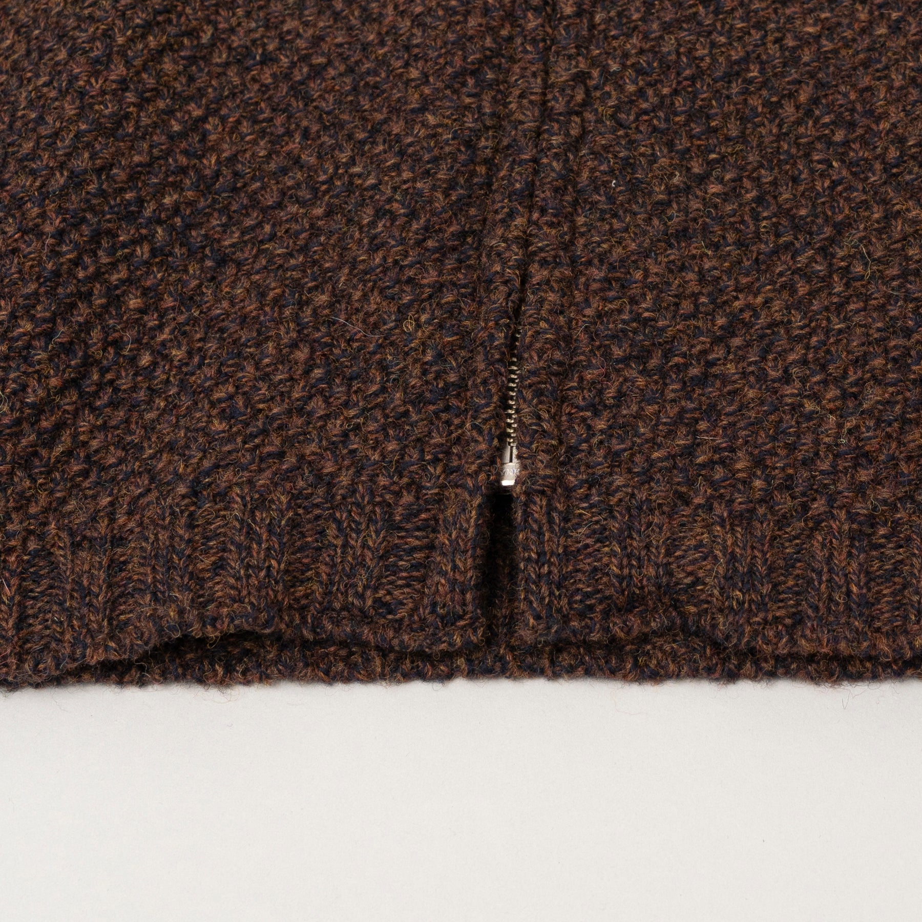 STILL BY HAND 5G Knitted Blouson | Melange Brown LEO BOUTIQUE