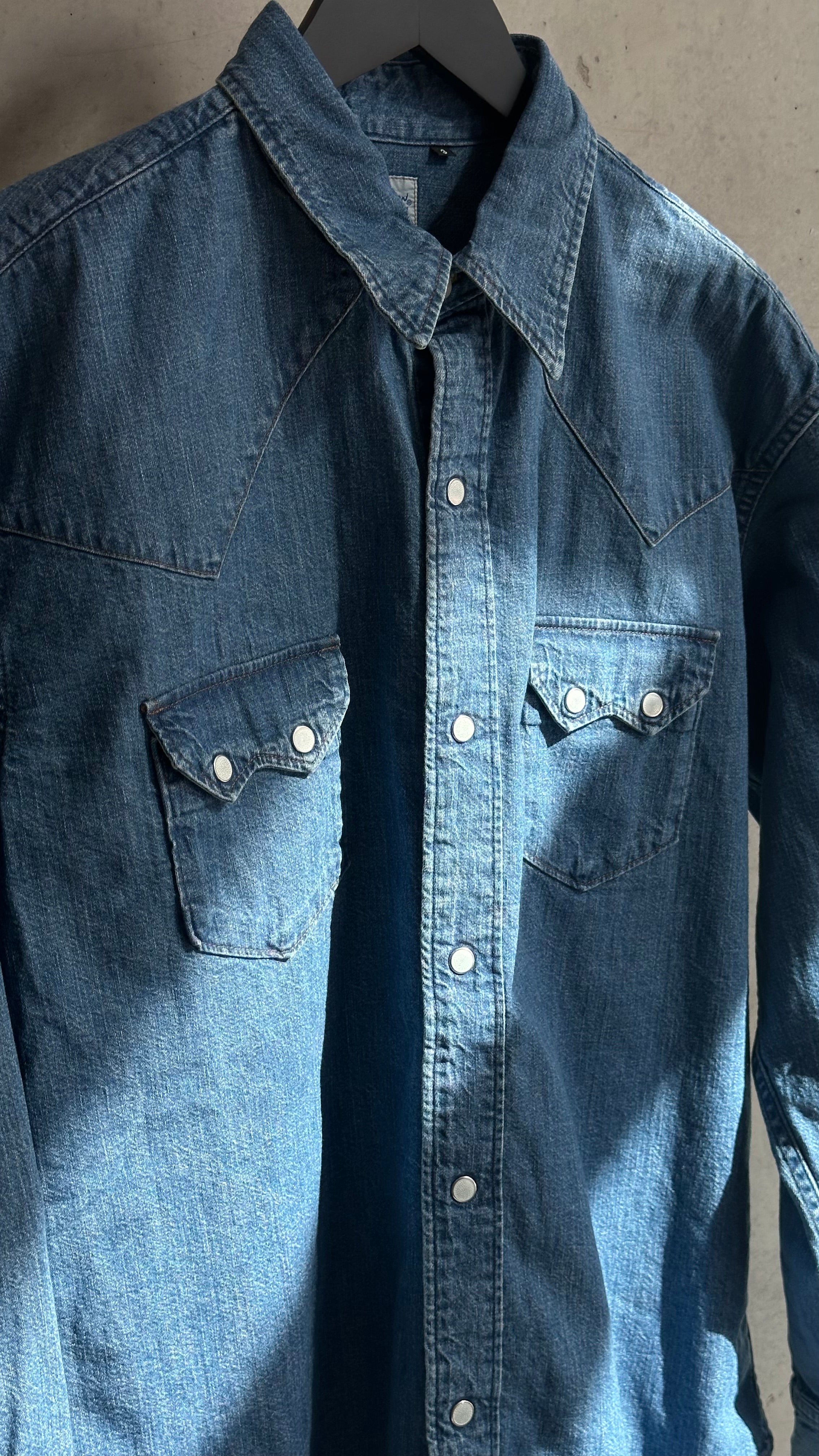 ORSLOW Denim Western Shirt | Denim Used LEO BOUTIQUE