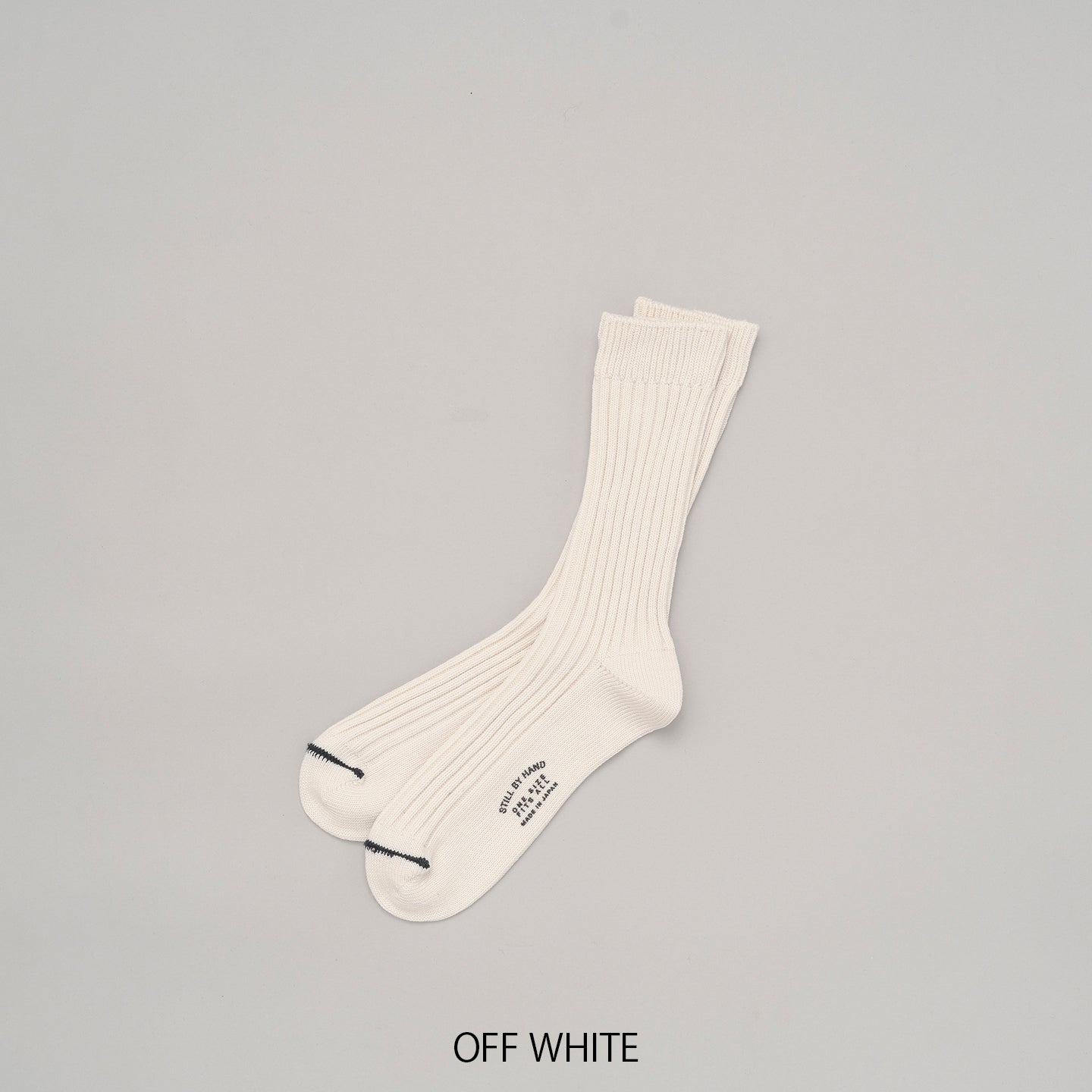 STILL BY HAND BMP Cotton Socks | Off White LEO BOUTIQUE