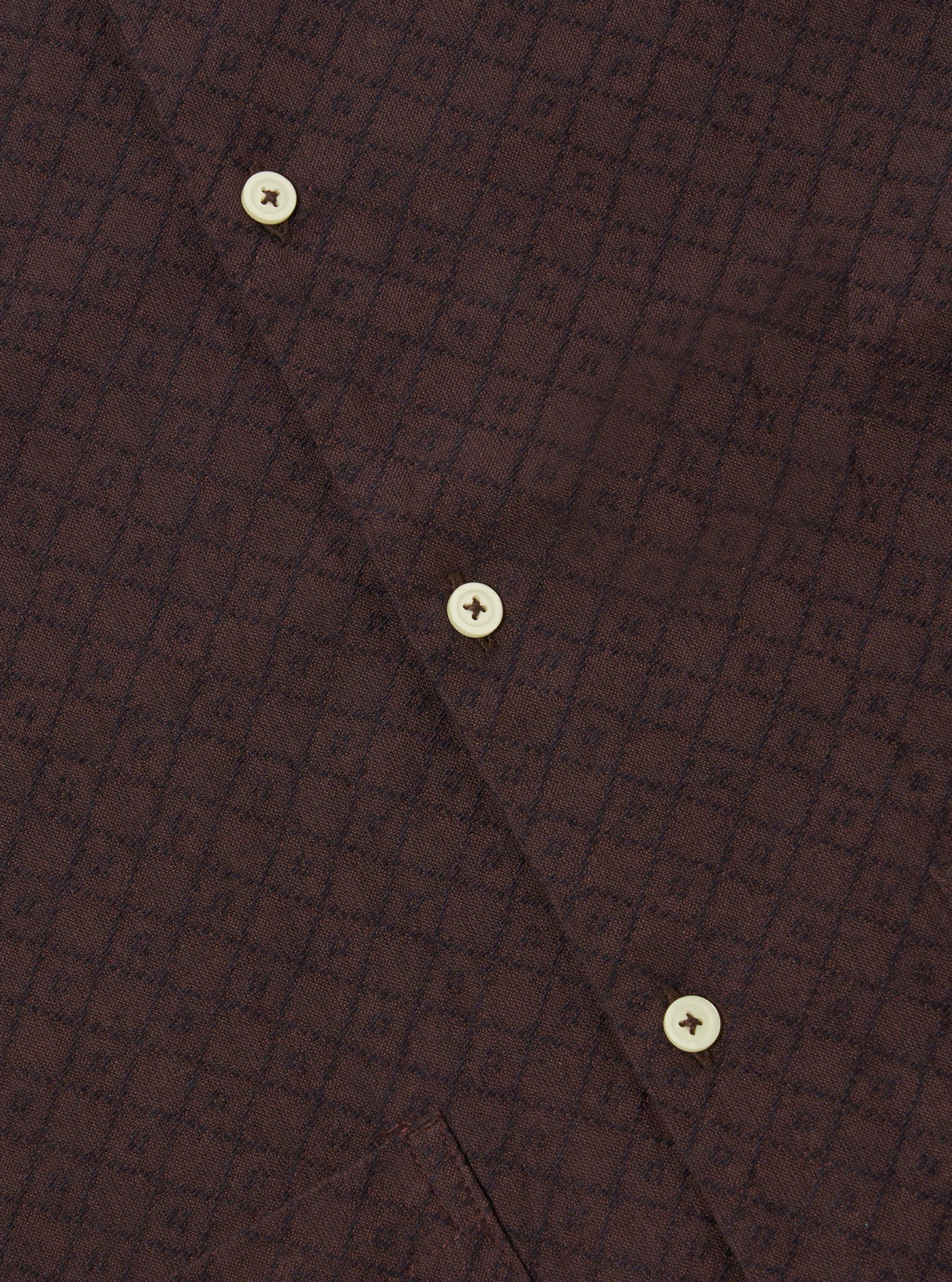 UNIVERSAL WORKS Deck Shirt | Brown LEO BOUTIQUE 