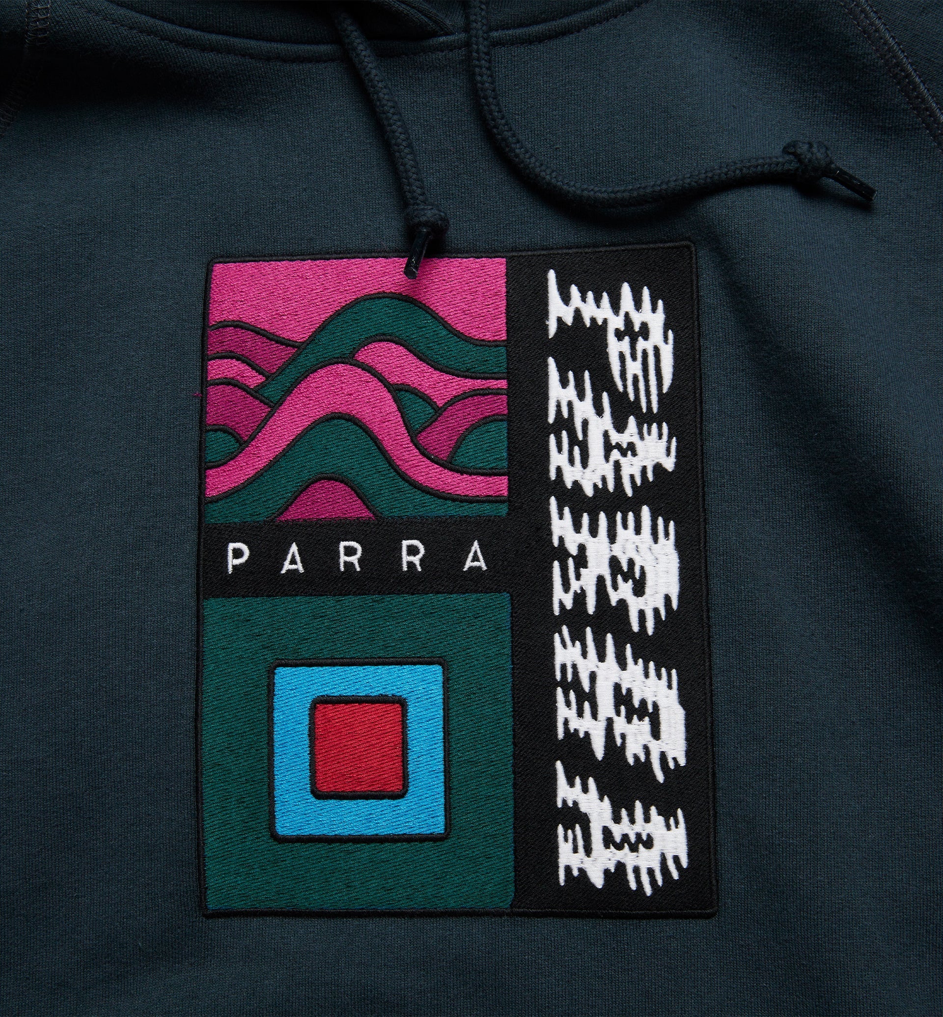 BY PARRA Wave Block Tremors Hooded Sweatshirt LEO BOUTIQUE