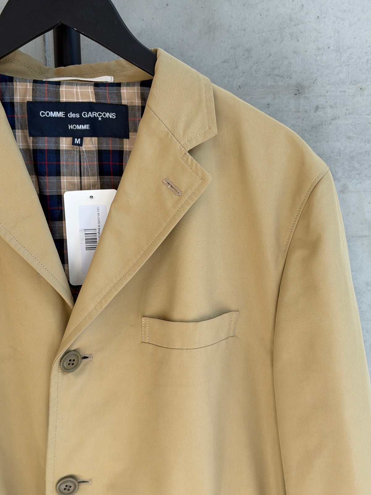 LEO RELOVED M Beige Jacket COMME des GARCONS