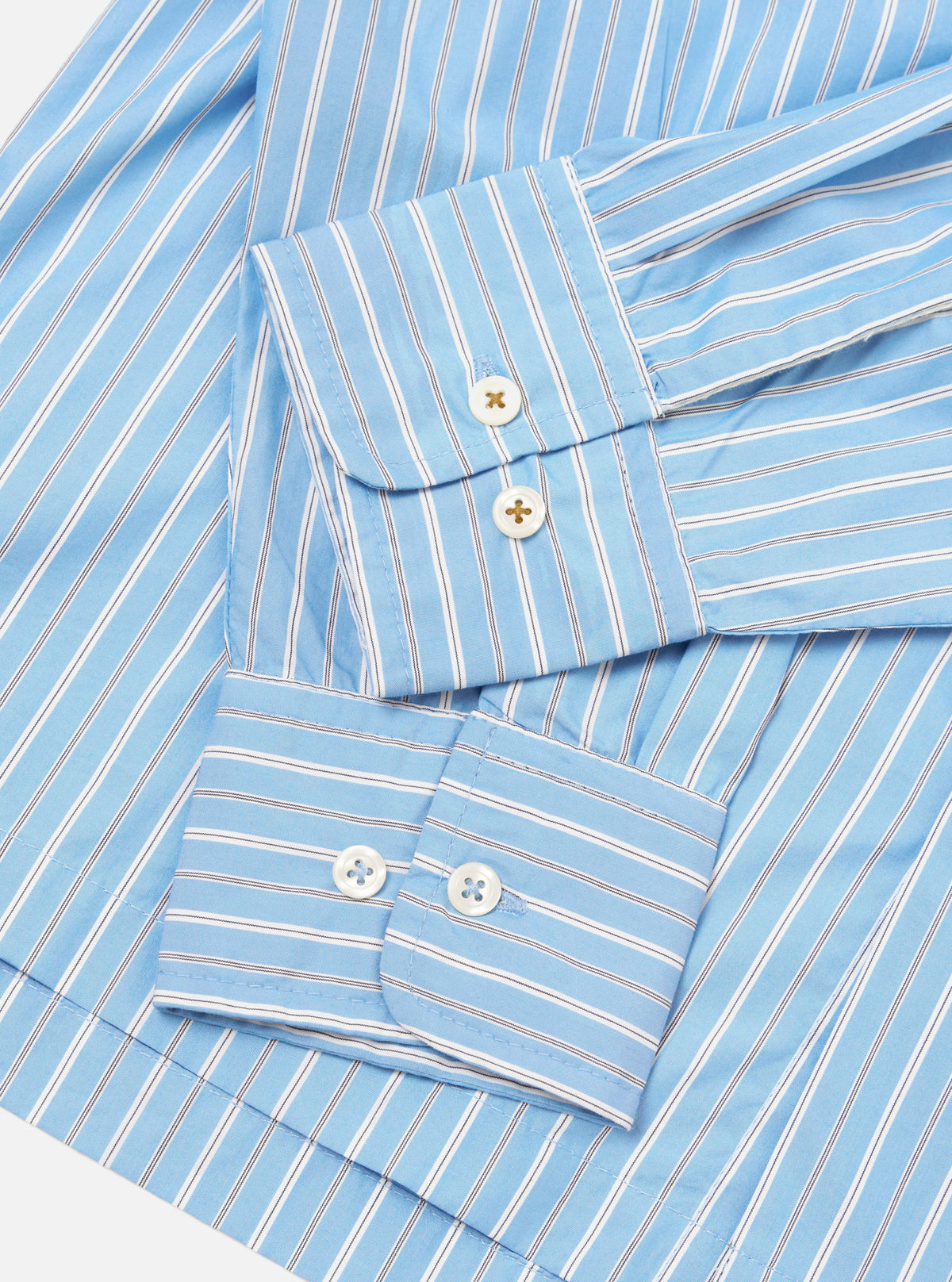 UNIVERSAL WORKS Lucky Shirt | Blue Stripe LEO BOUTIQUE