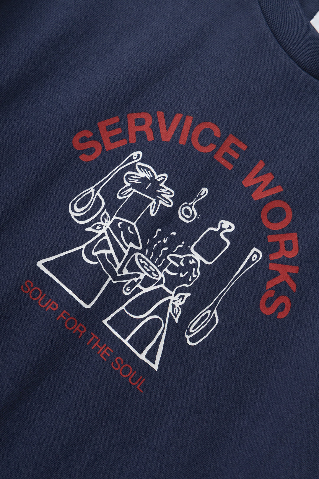 SERVICE WORKS Soup For The Soul Tee | Navy LEO BOUTIQUE