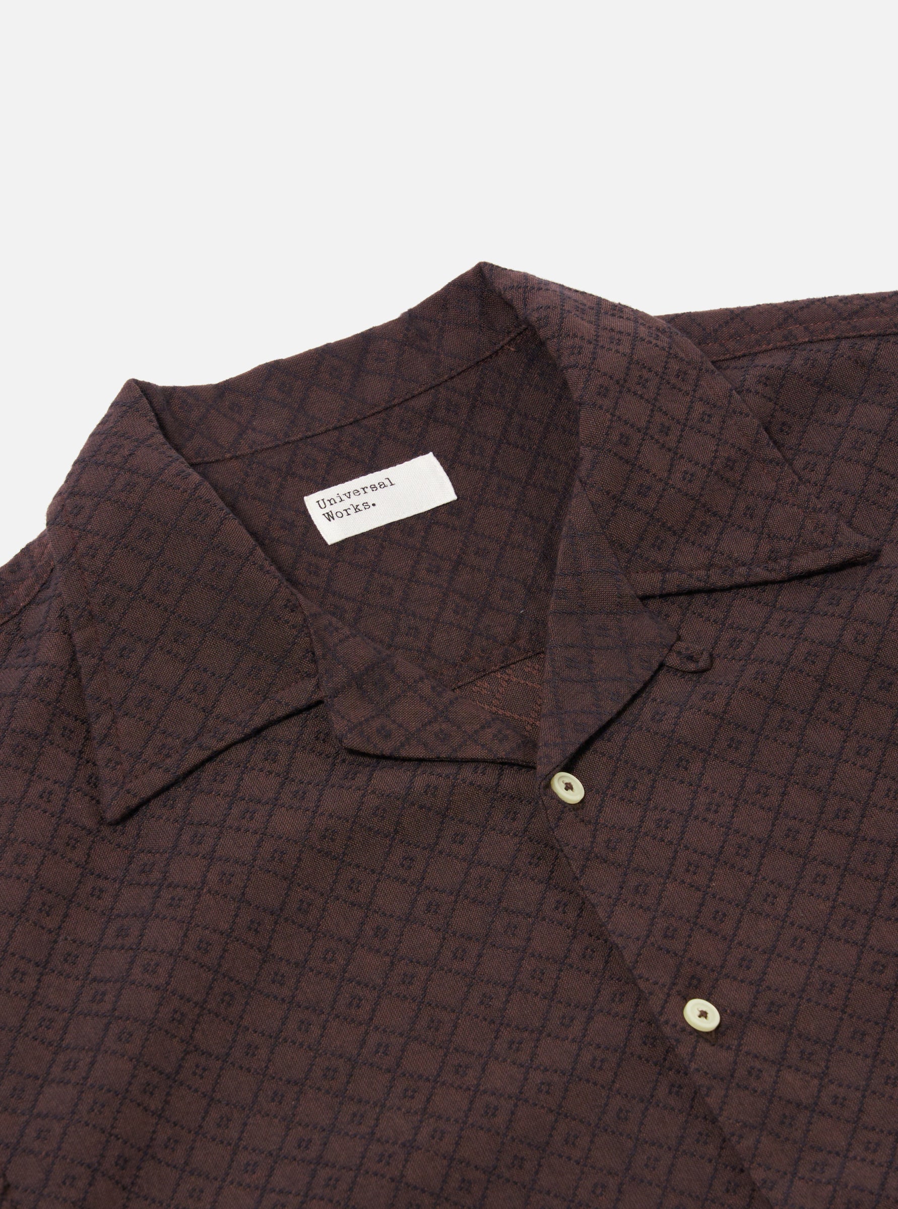 UNIVERSAL WORKS Deck Shirt | Brown LEO BOUTIQUE 