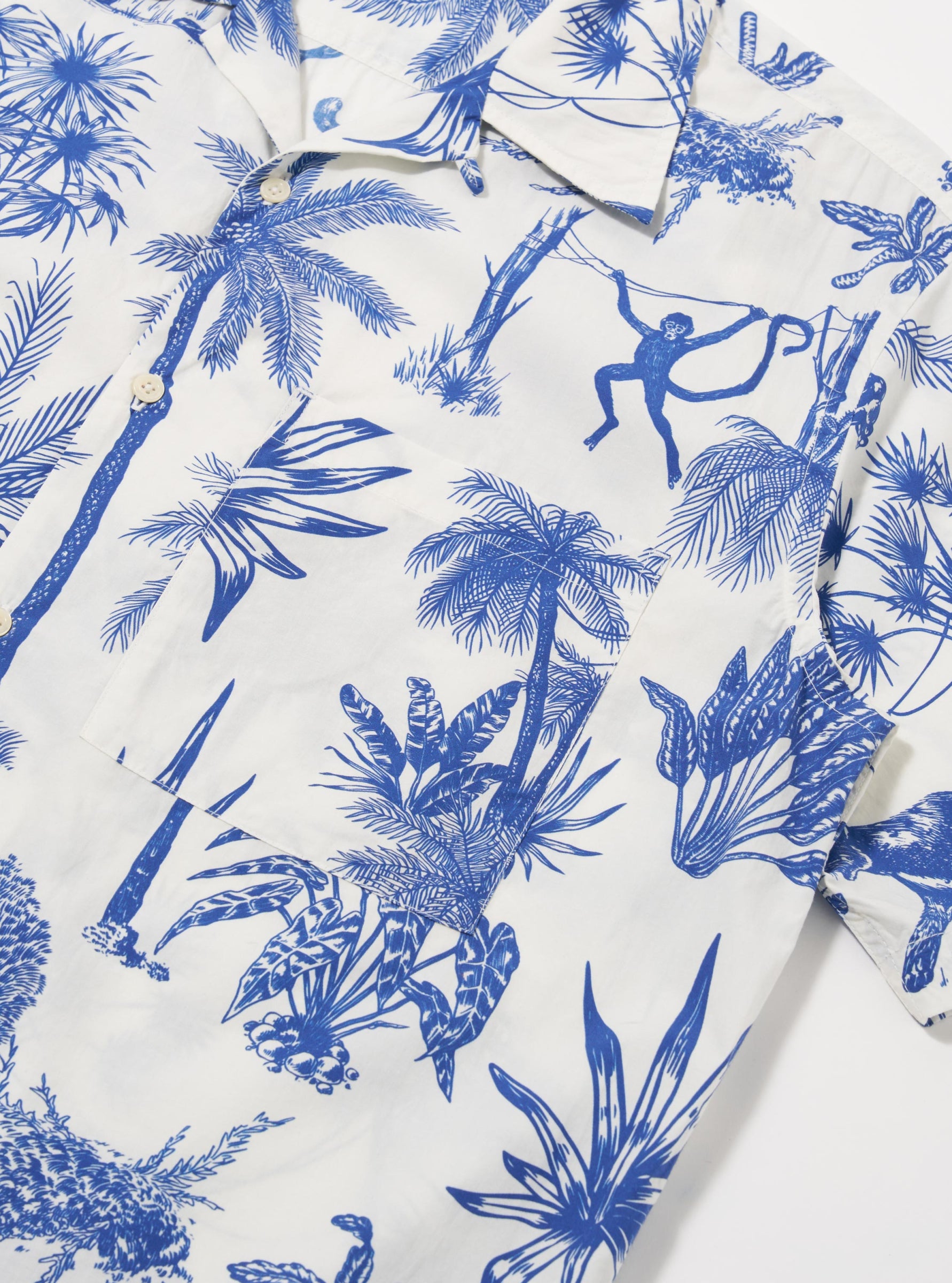 UNIVERSAL WORKS Camp Shirt | White LEO BOUTIQUE 