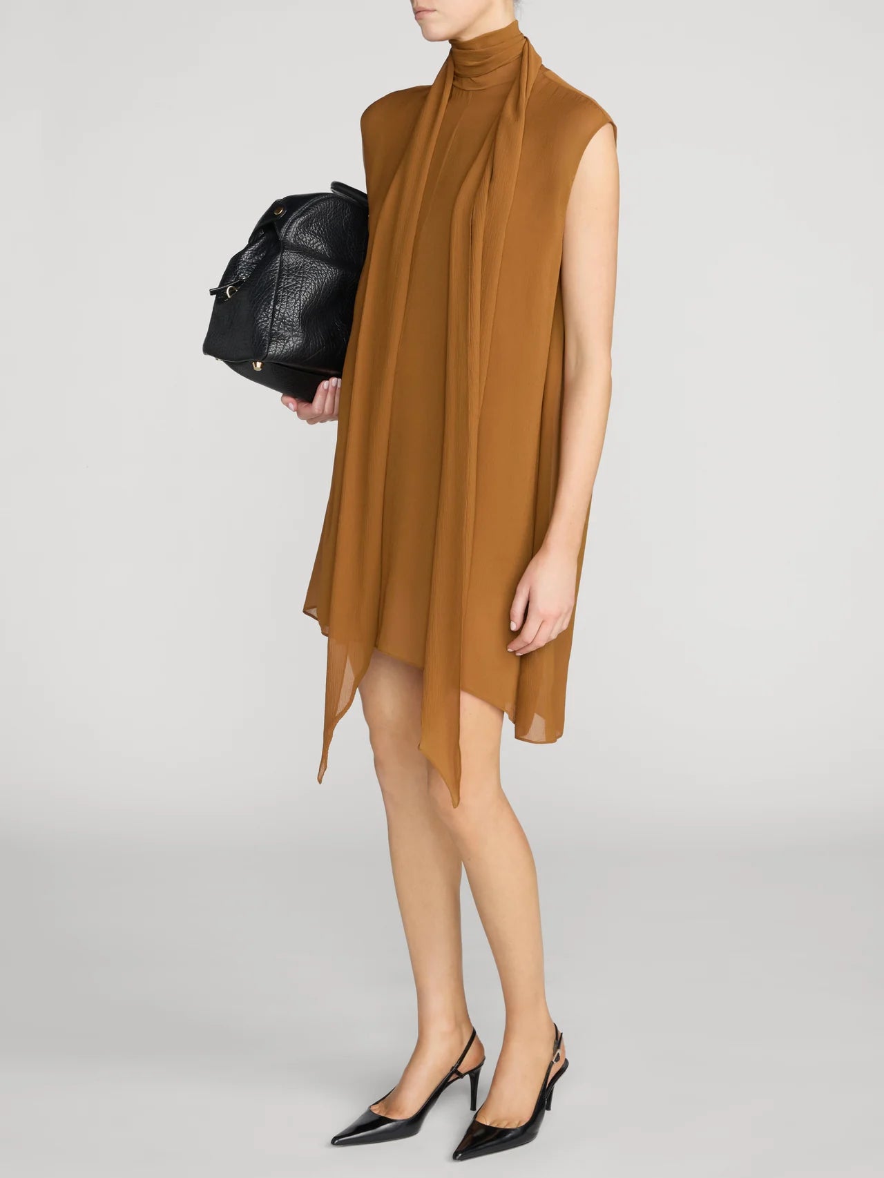 LEO BOUTIQUE The Wisp Tie Dress | Bronze FRAME DENIM