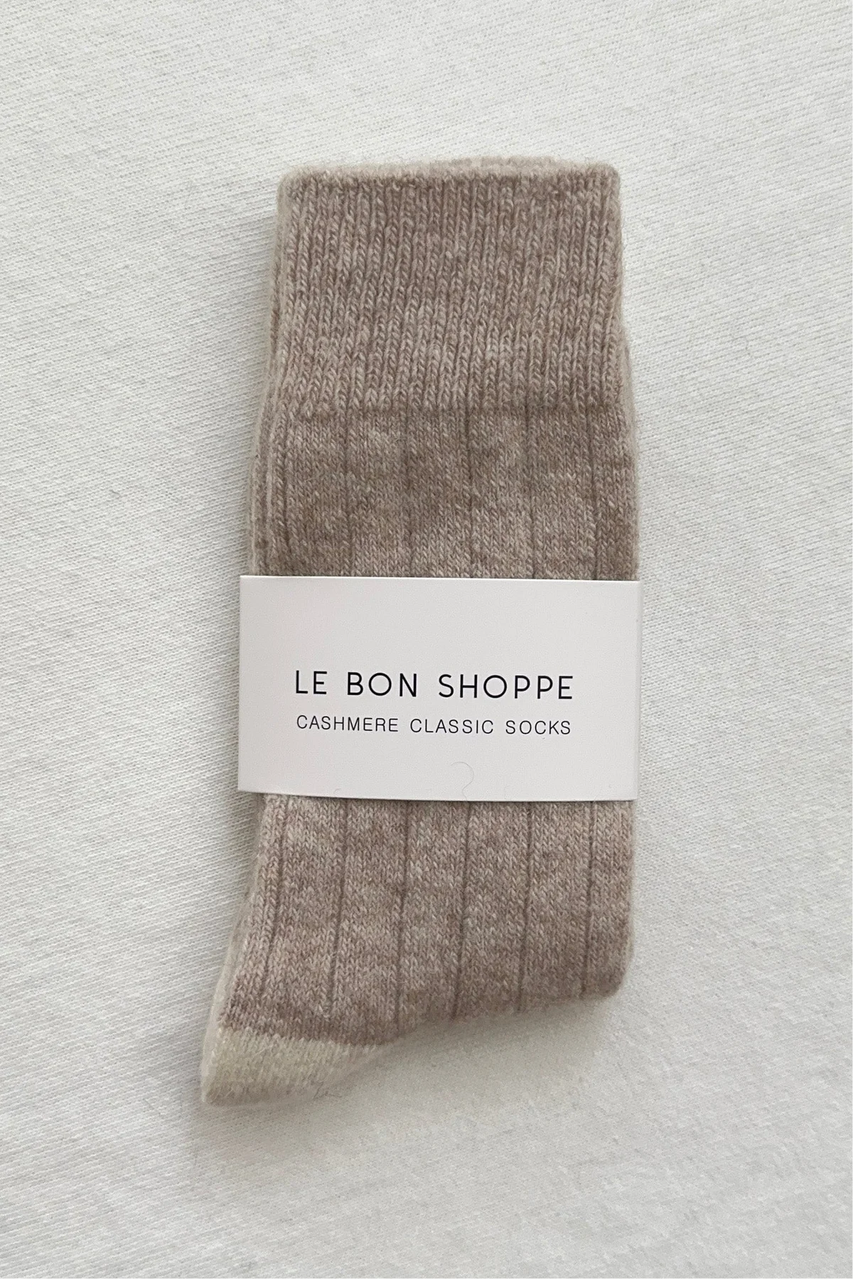 LE BON SHOPPE Classic Cashmere Socks Fawn LEO BOUTIQUE