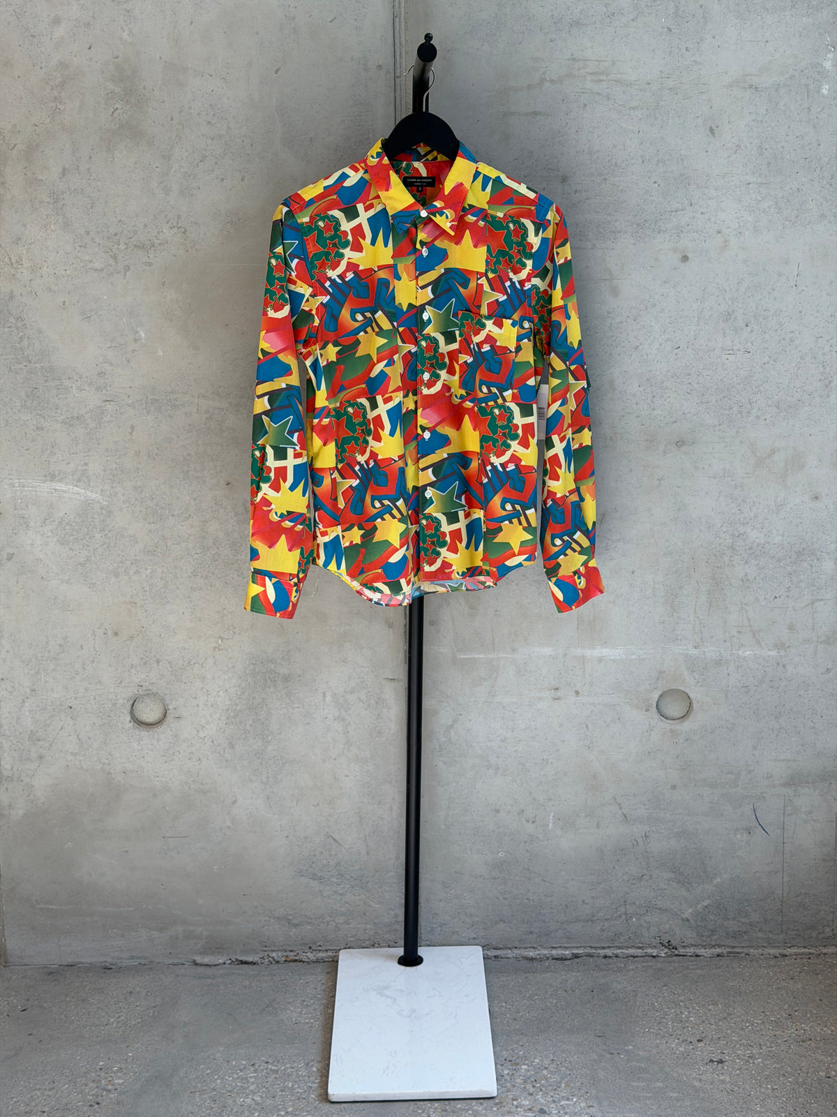 LEO RELOVED M Clown Button Up Shirt COMME des GARCONS