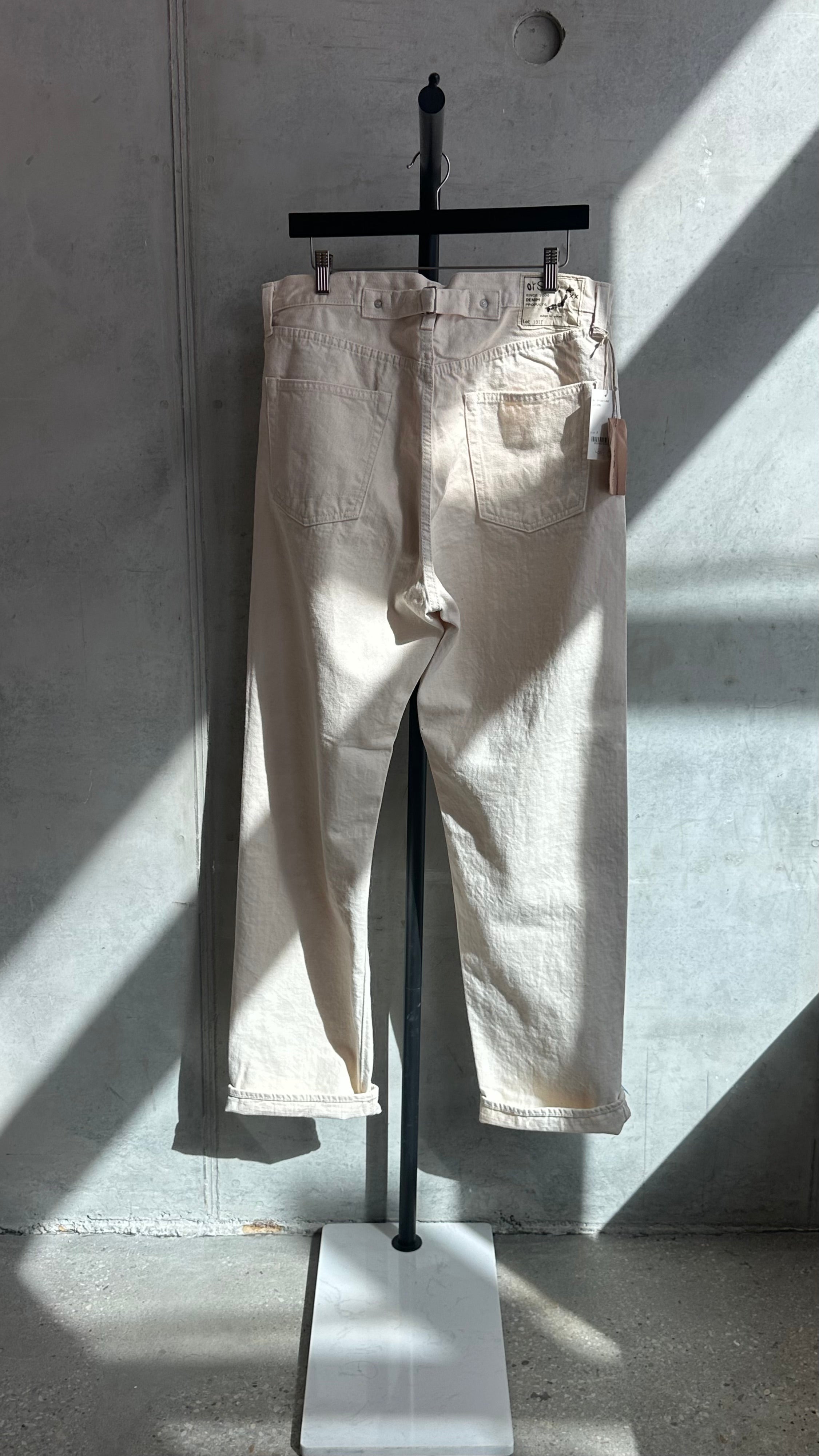 ORSLOW Grand Dad's Fit Kinari | Ecru LEO BOUTIQUE – Leo Boutique