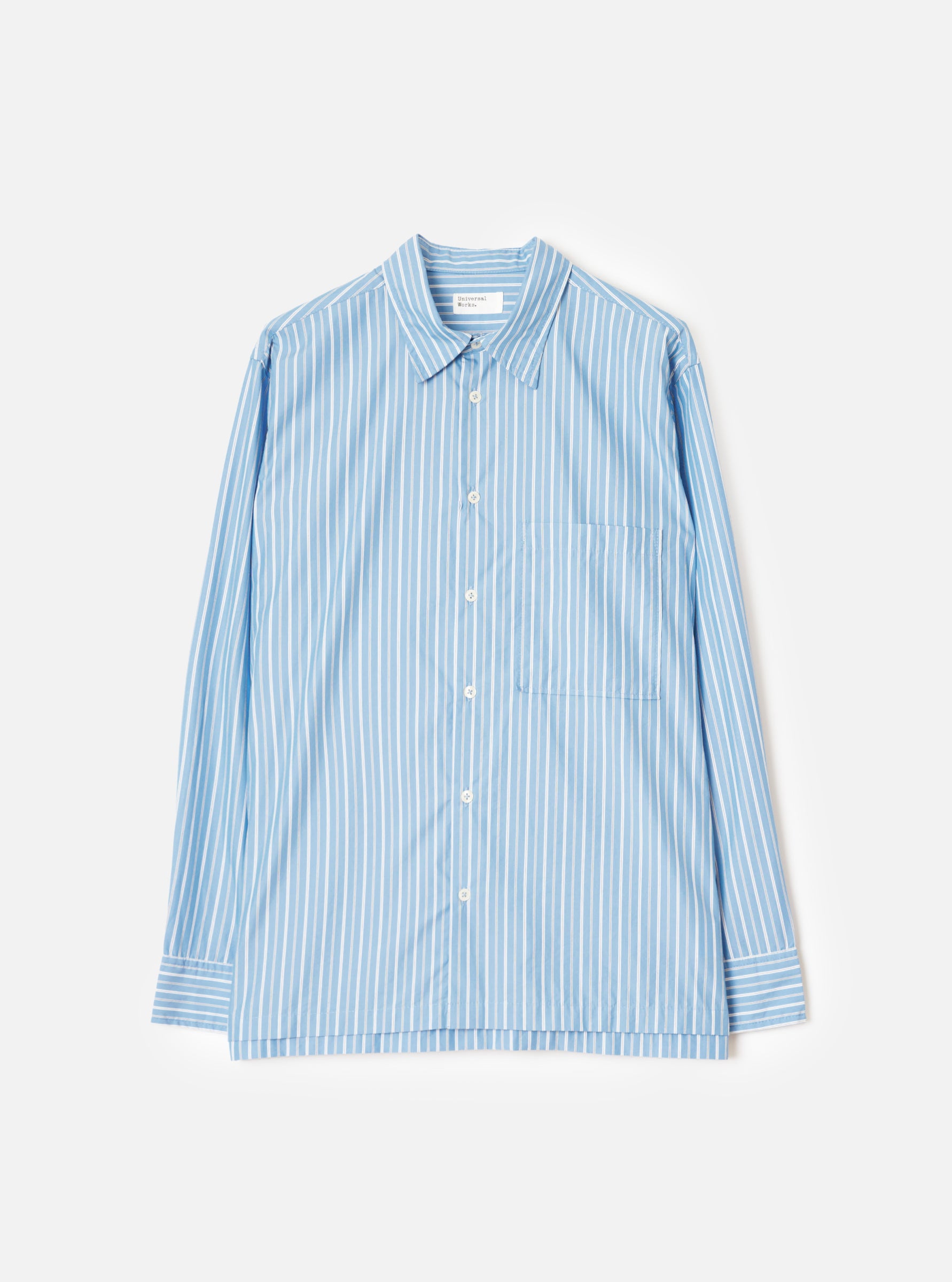 UNIVERSAL WORKS Lucky Shirt | Blue Stripe LEO BOUTIQUE