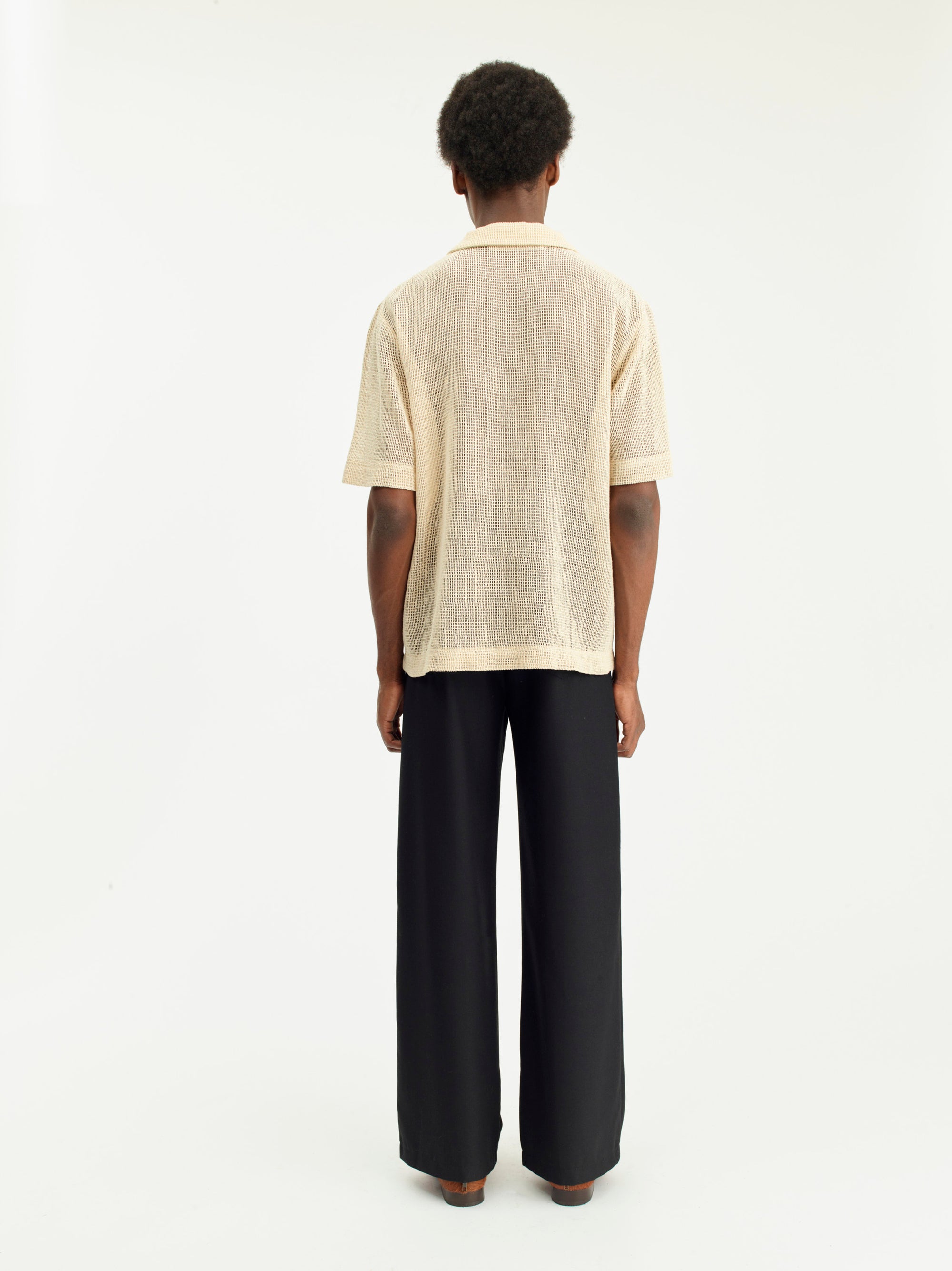 SEFR Noam Shirt | Beige Windowpane LEO BOUTIQUE