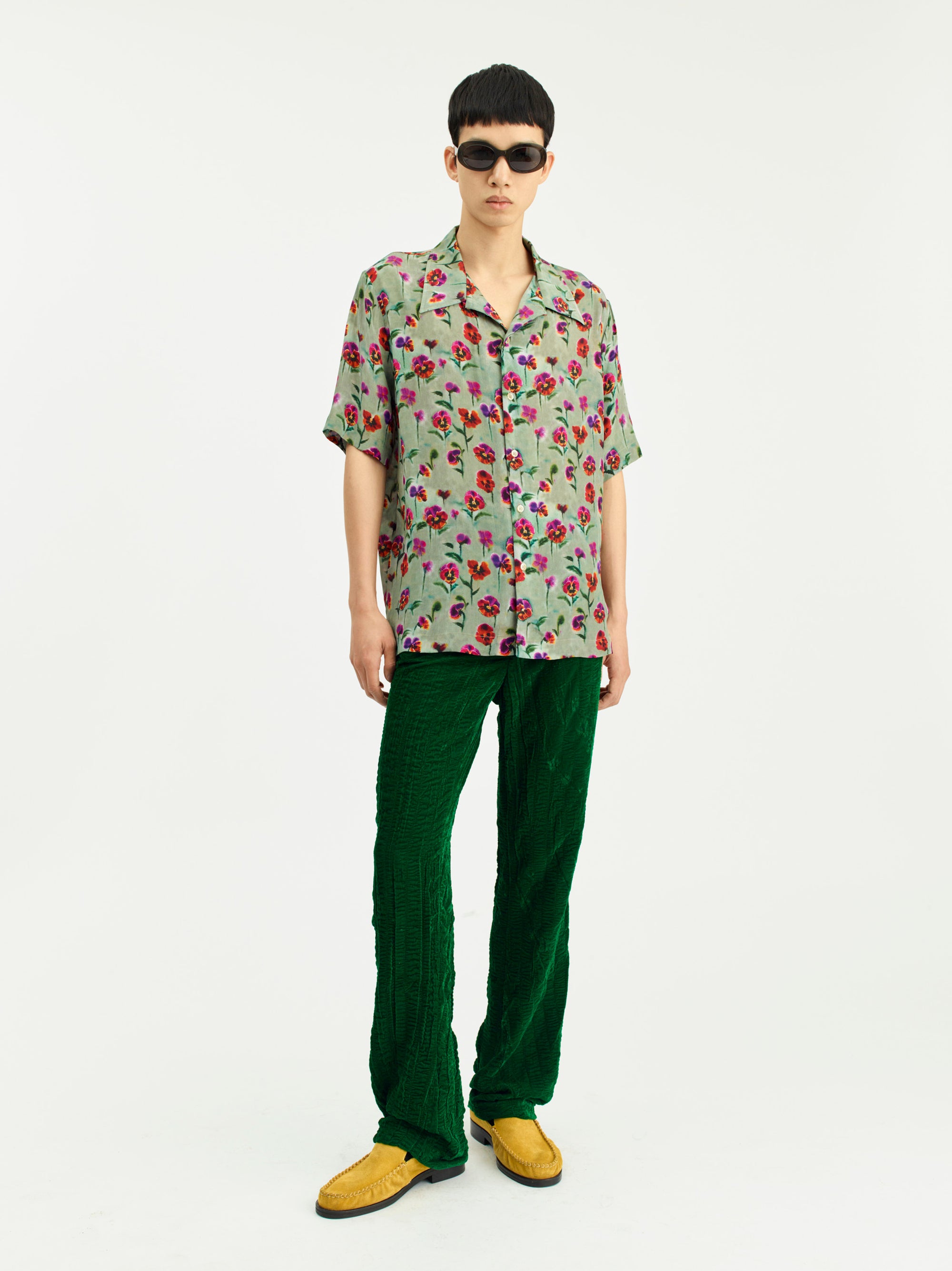 SEFR Noam Shirt | Blurred Flowers LEO BOUTIQUE