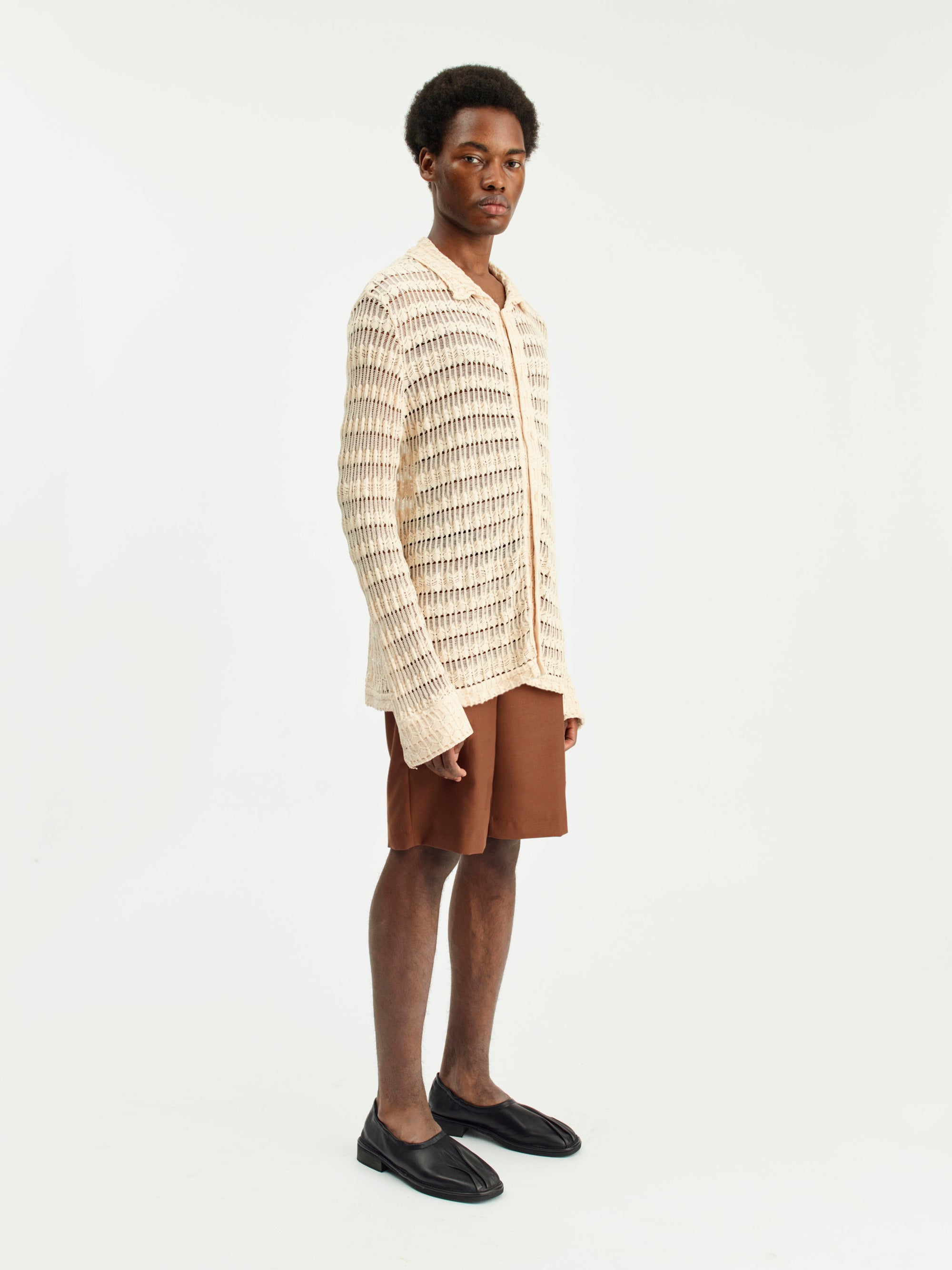 Yasu Shirt | Cream knit