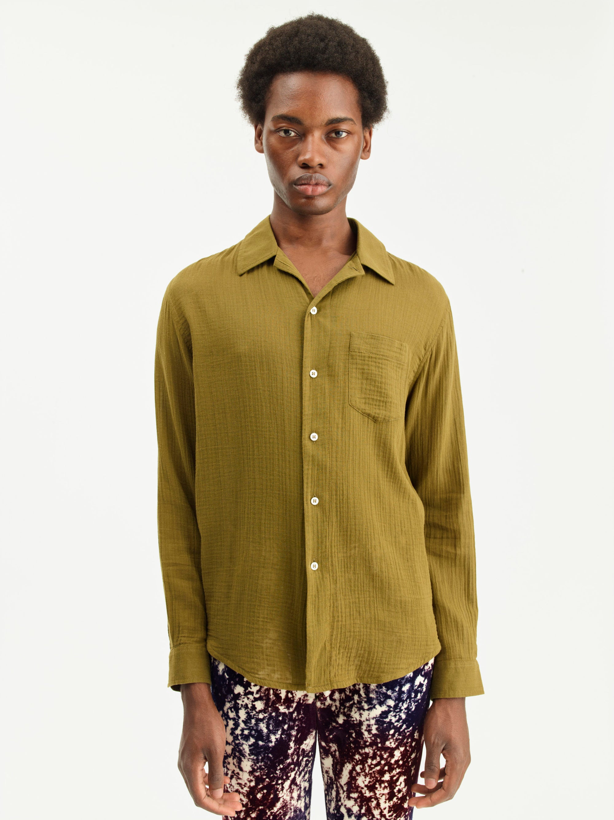 SEFR Leo Shirt | Moss Green LEO BOUTIQUE