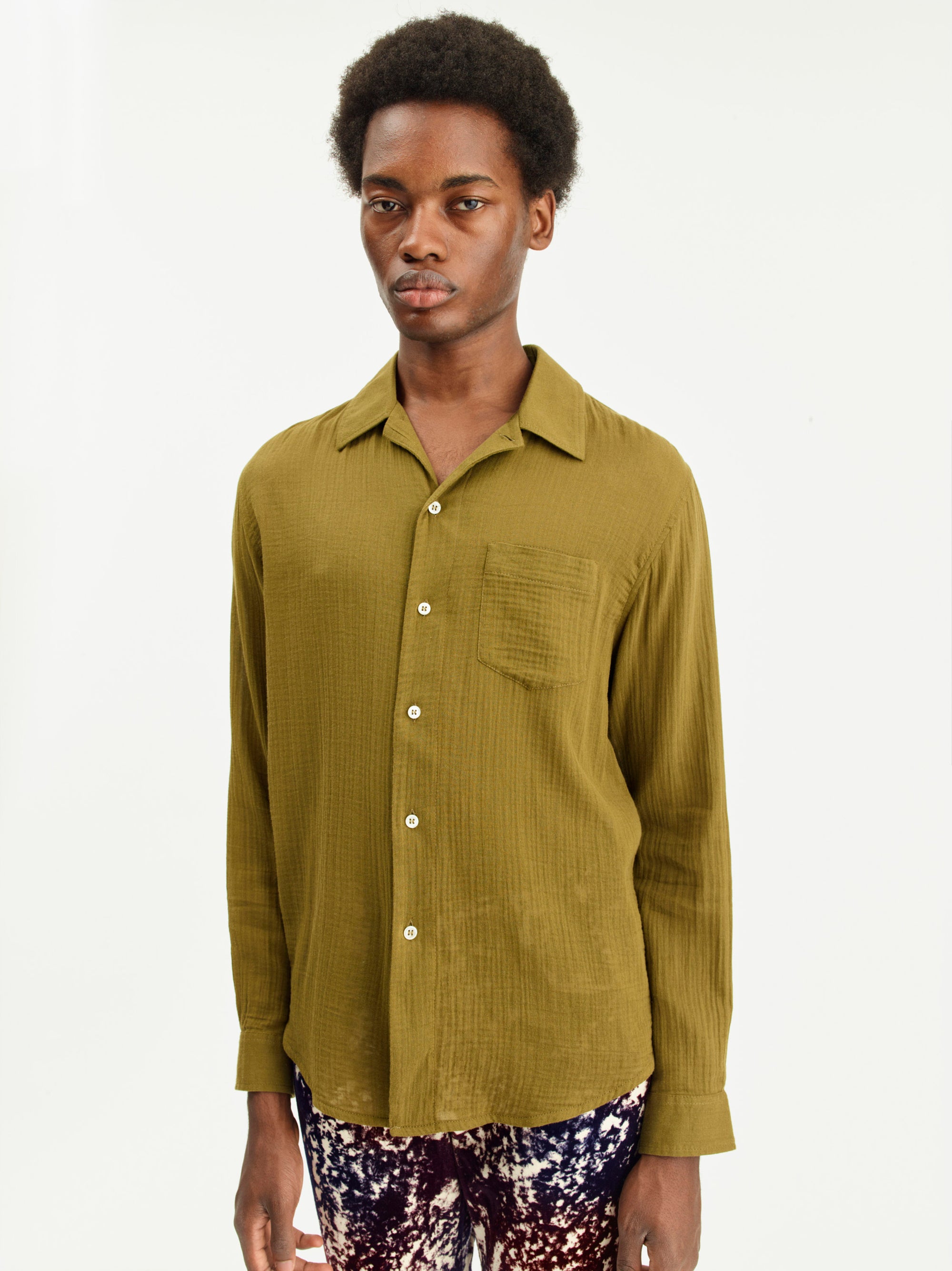SEFR Leo Shirt | Moss Green LEO BOUTIQUE