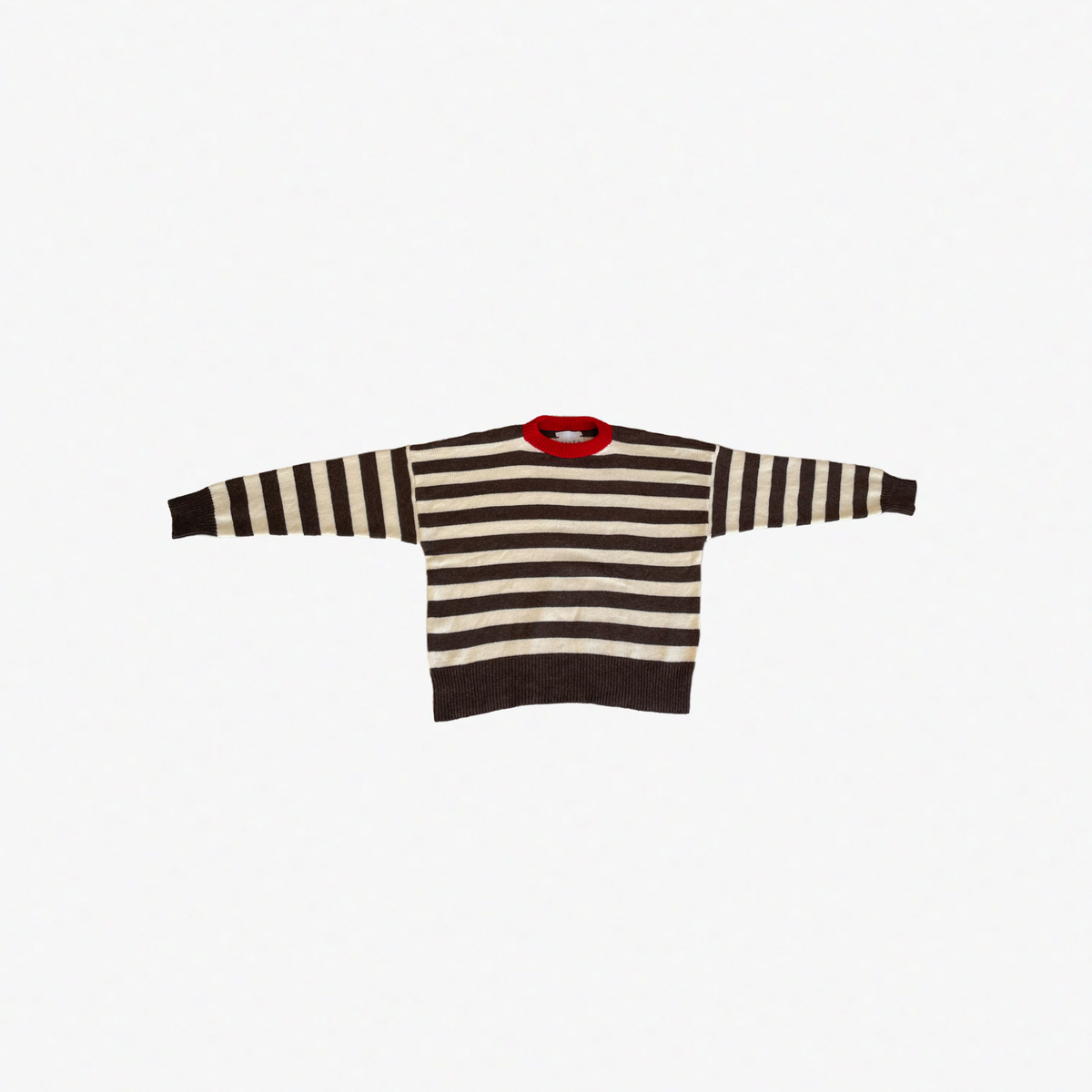 GIVEH Stripe Party Sweater | Red/grey/white LEO BOUTIQUE