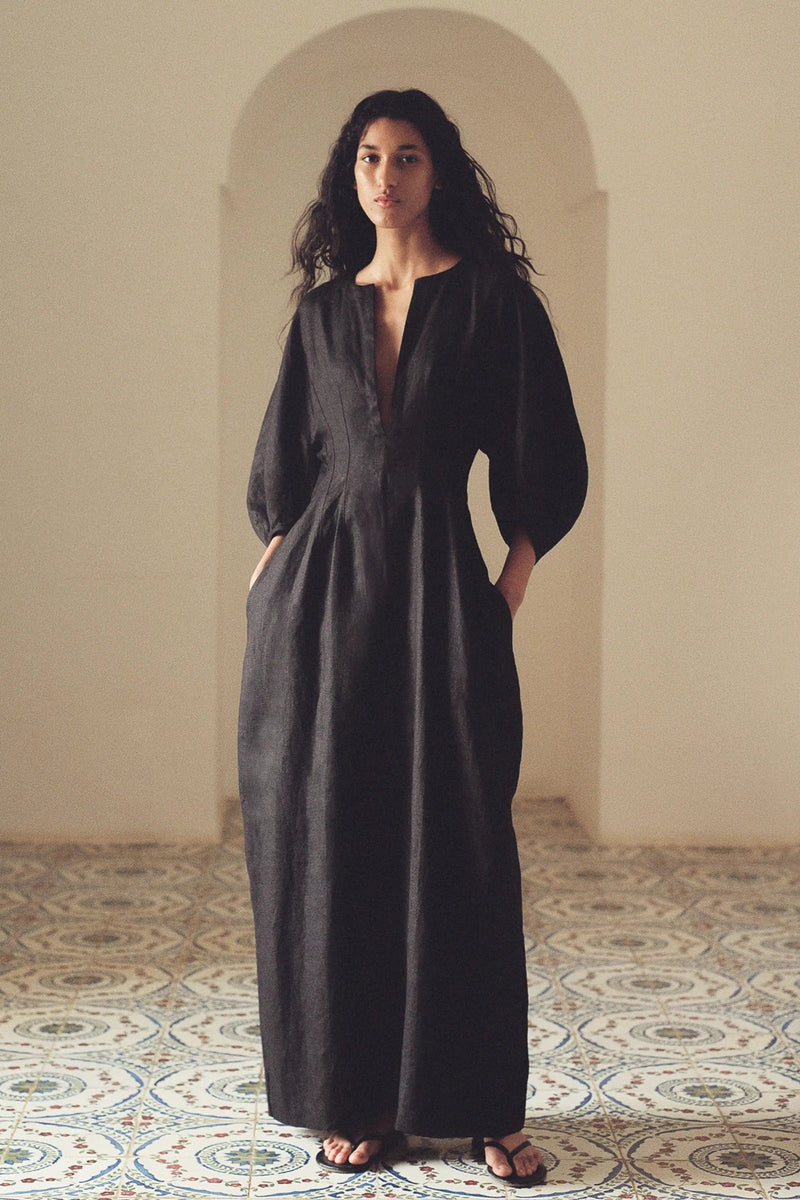 LEO BOUTIQUE Soleil Maxi Dress Black FAITHFULL THE BRAND