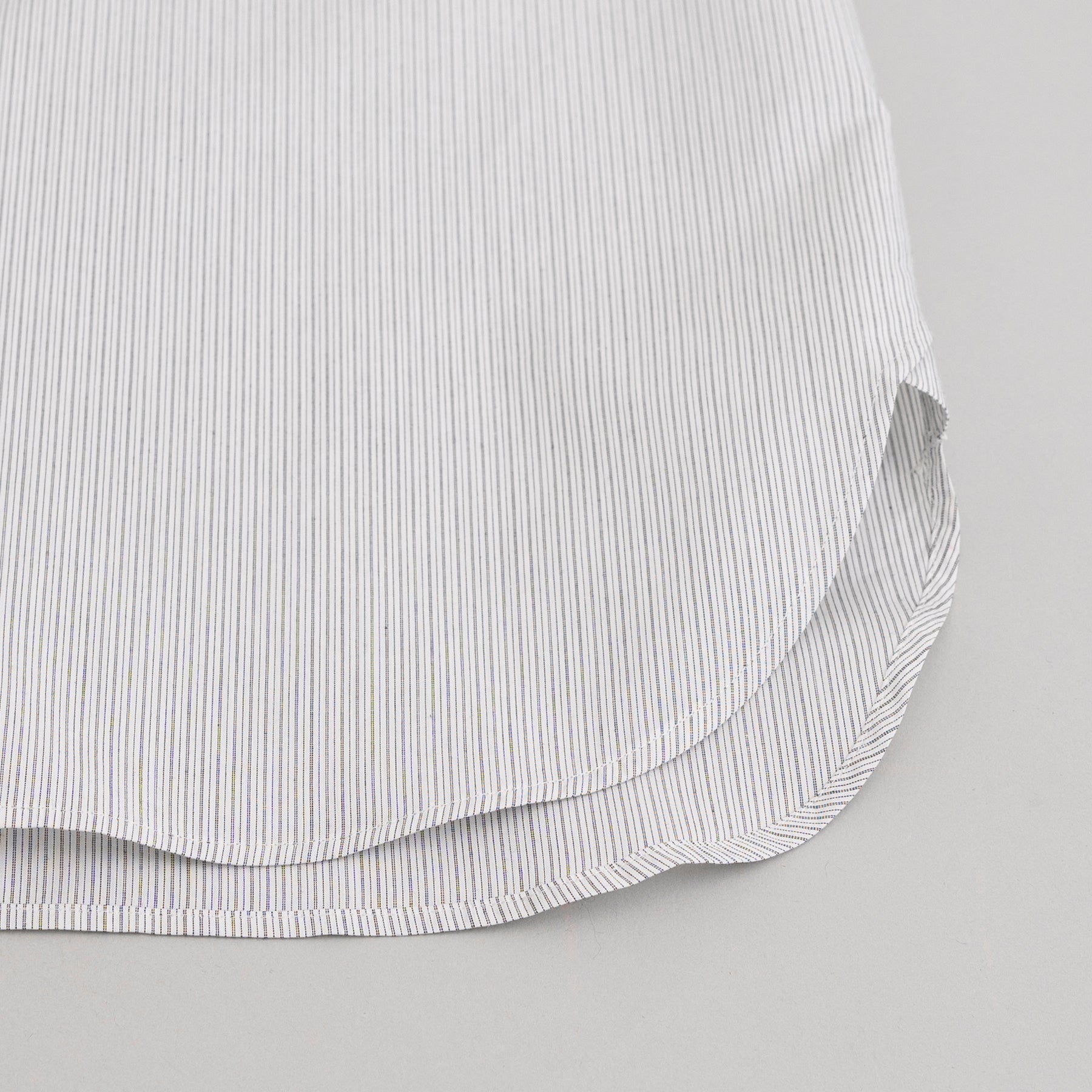 STILL. BY HAND Regular Collar Shirt | Grey Stripe LEO BOUTIQUE