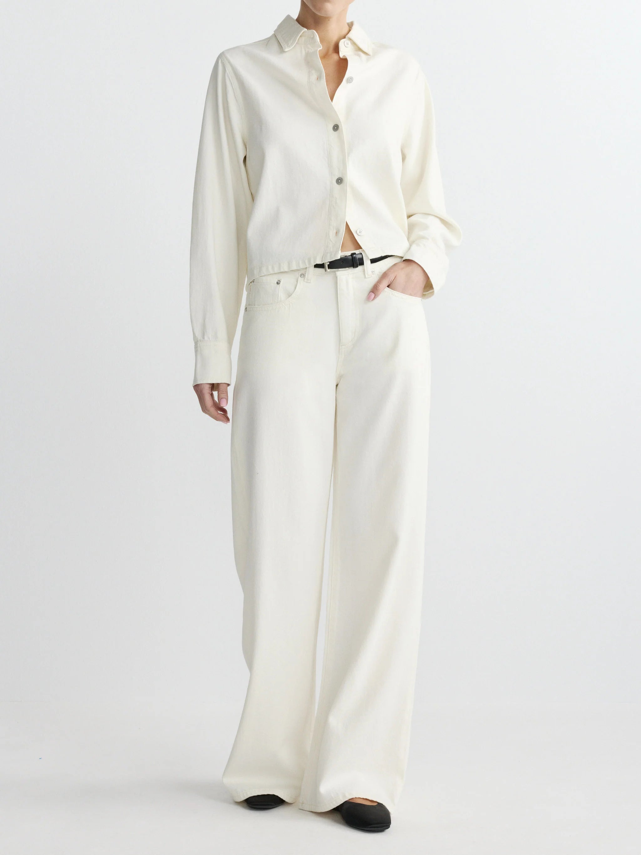 LEO BOUTIQUE Montauk Shirt Aura | Eggshell DL 1961