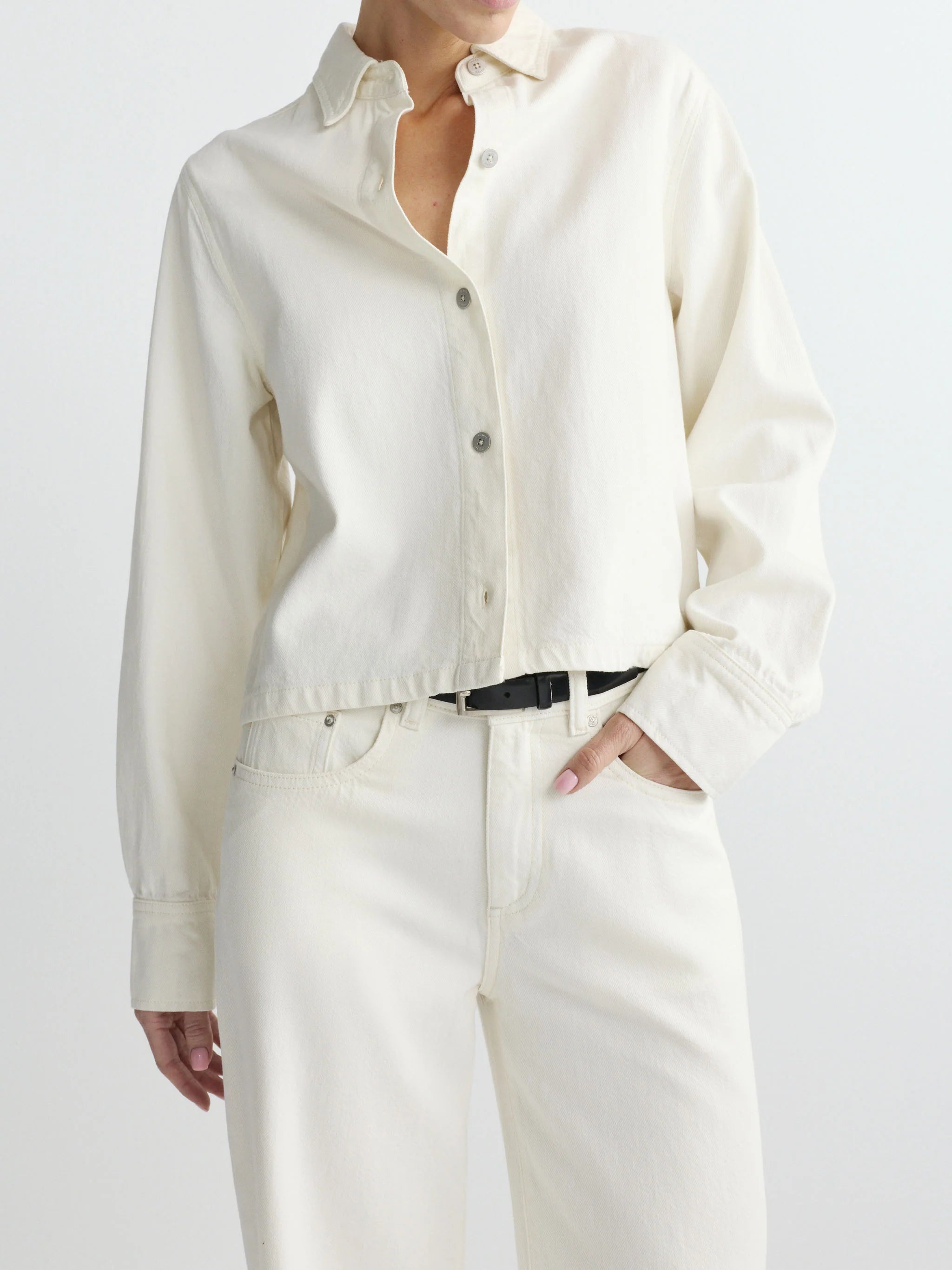 LEO BOUTIQUE Montauk Shirt Aura | Eggshell DL 1961