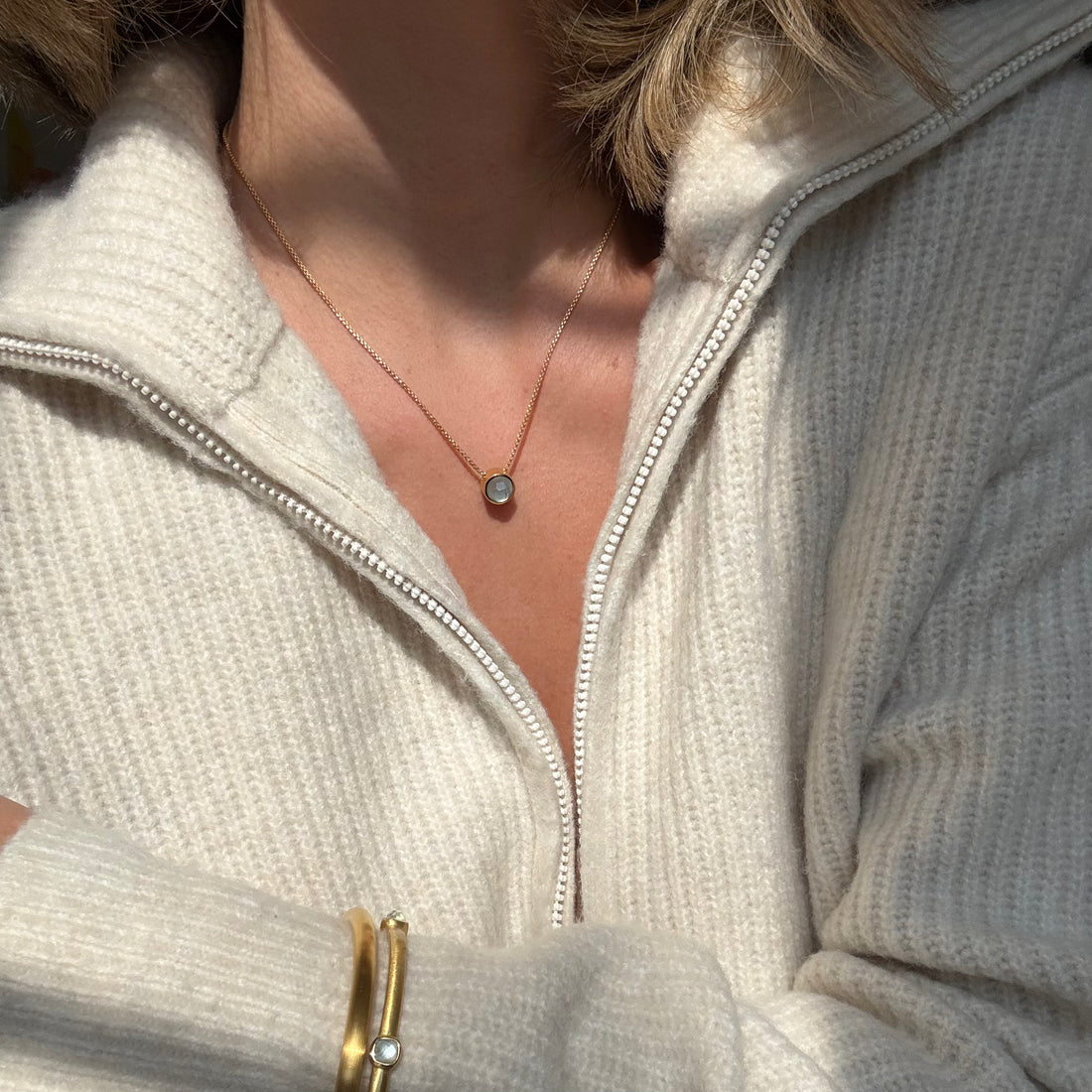 DEAN DAVIDSON Signature Midi Pendant | Iridescent Sky Blue N120-G-SBD LEO BOUTIQUE