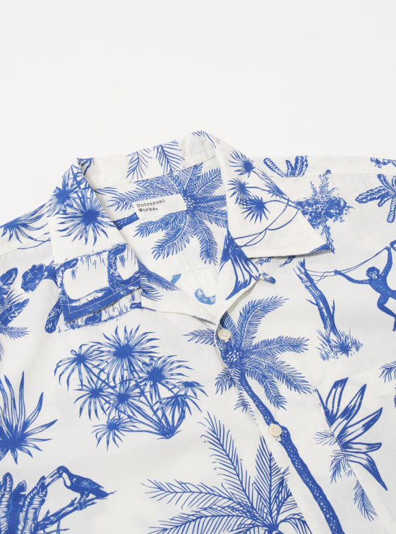 UNIVERSAL WORKS Camp Shirt | White LEO BOUTIQUE 