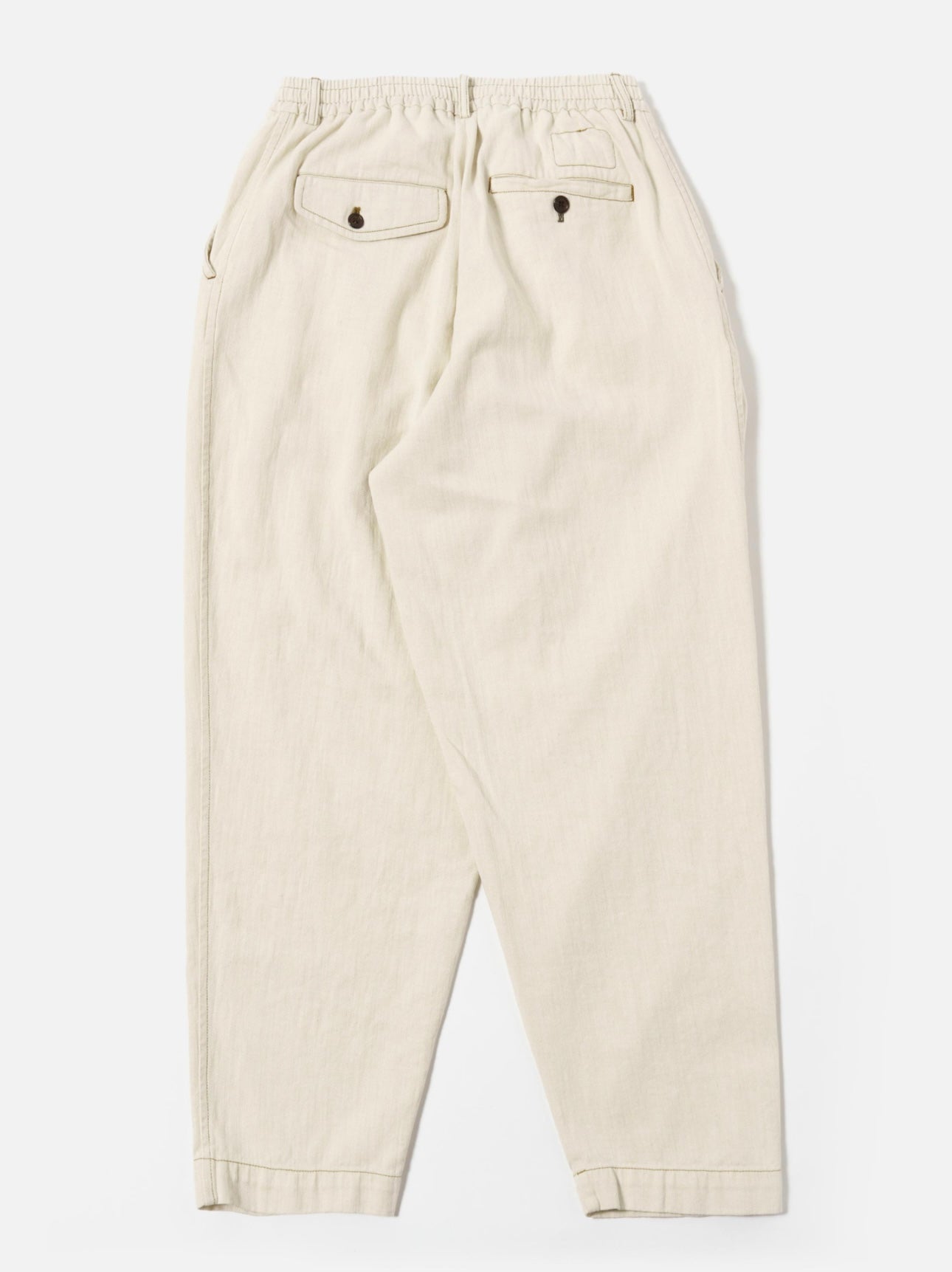 UNIVERSAL WORKS Pleated Track Pant | Ecru LEO BOUTIQUE