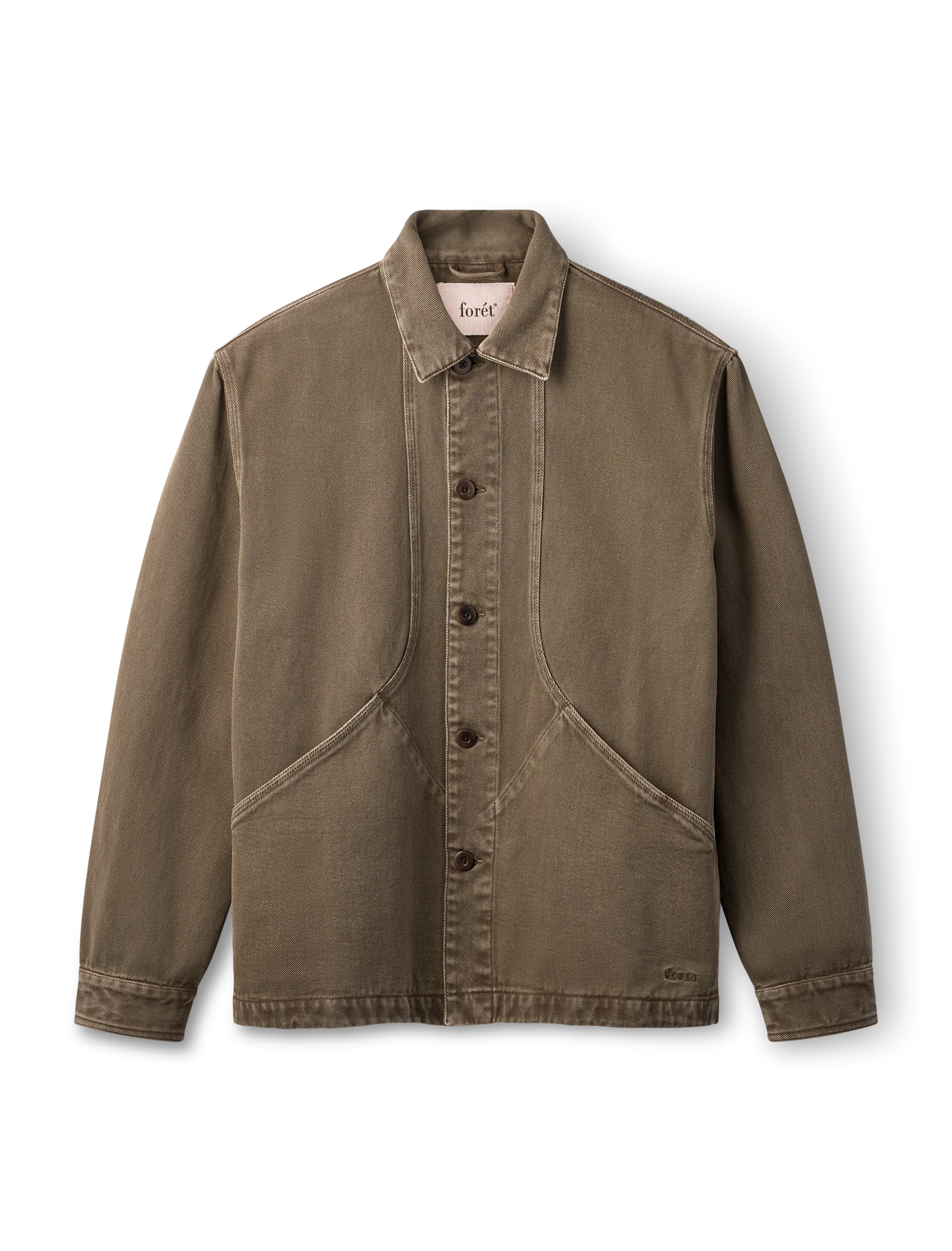 FORÉT Berry Denim OverShirt | Brown Denim LEO BOUTIQUE