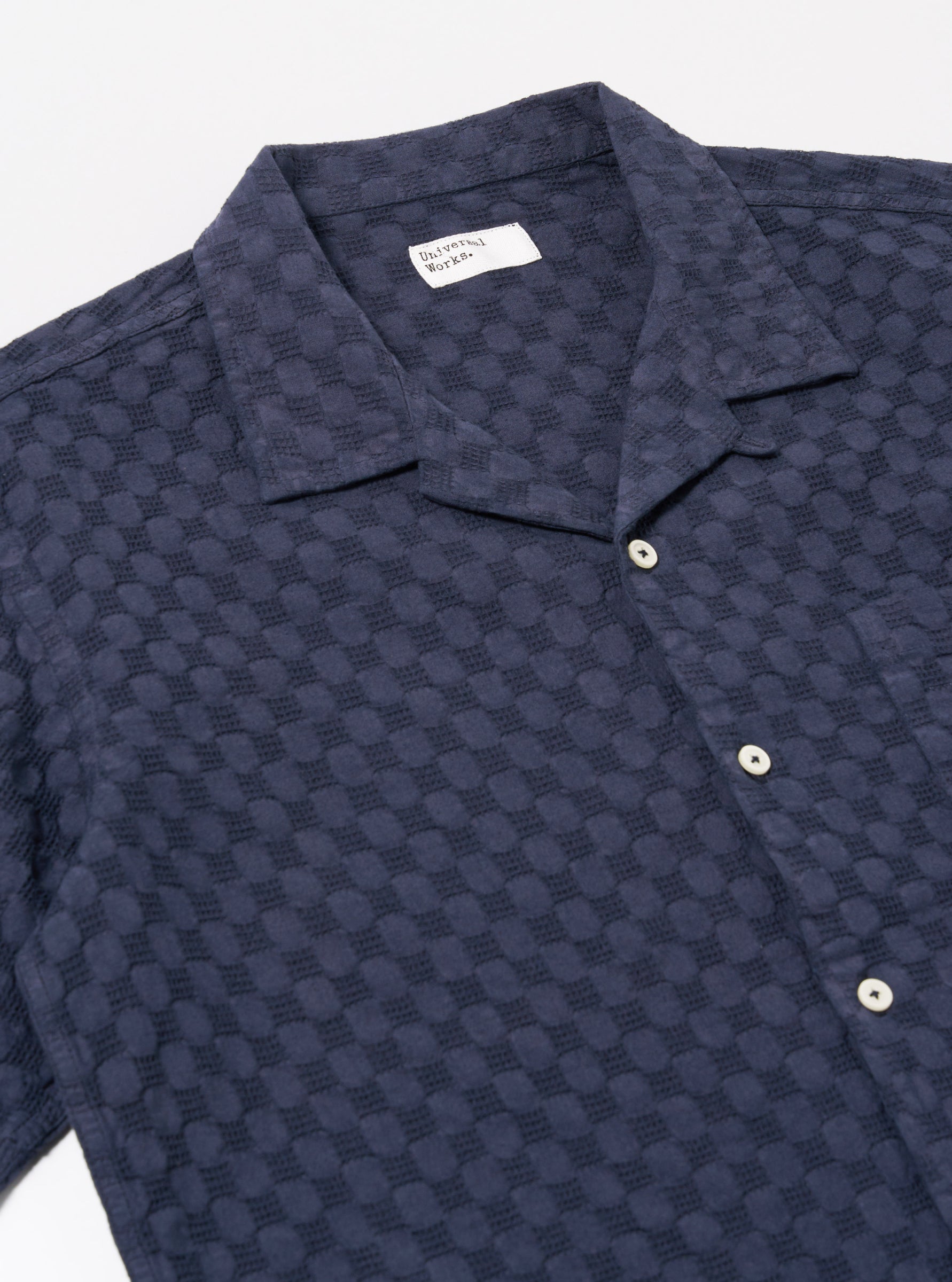 UNIVERSAL WORKS Road Shirt | Navy LEO BOUTIQUE 