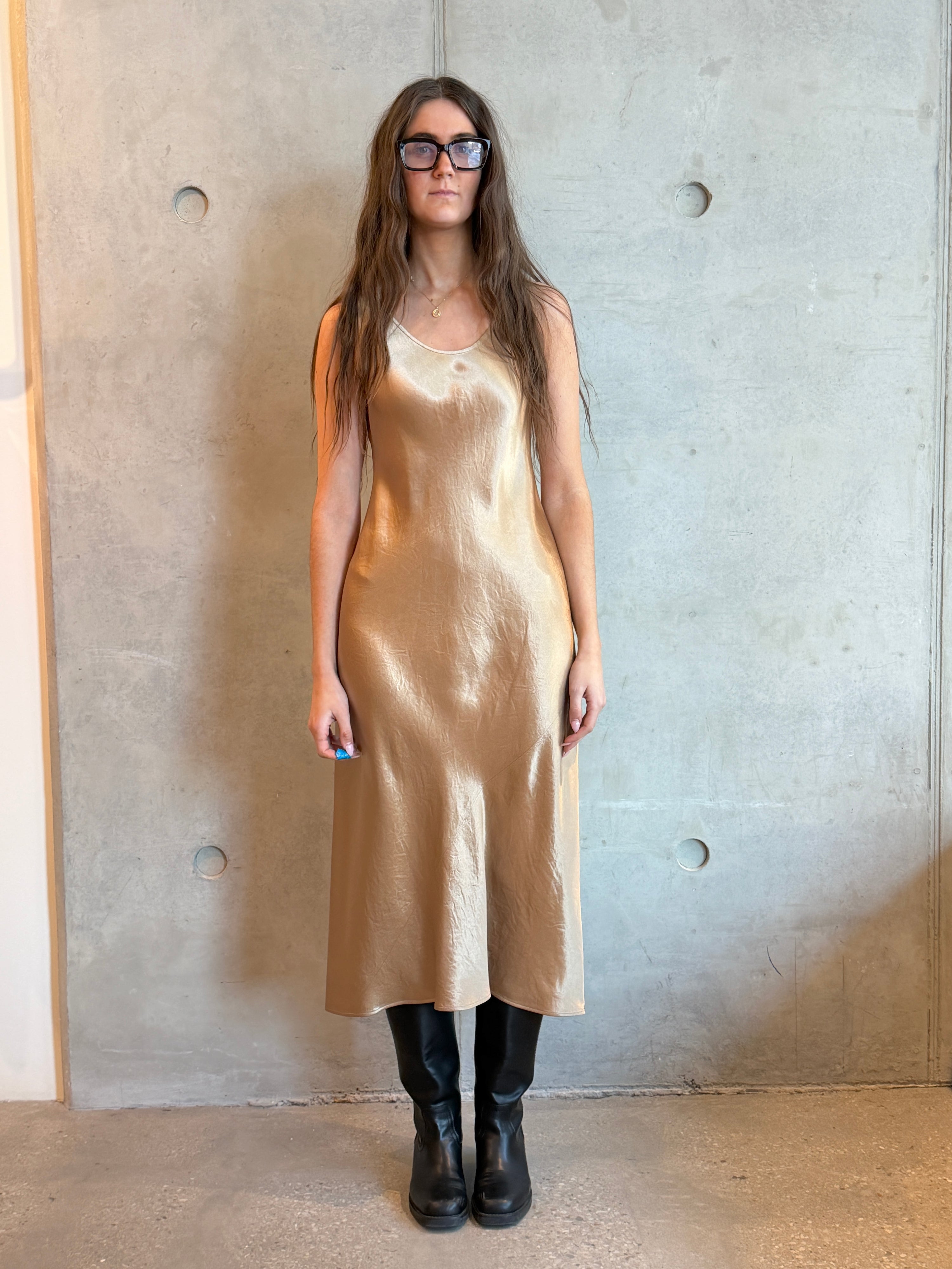 MM by MAX MARA Talete Dress | Tan LEO BOUTIQUE