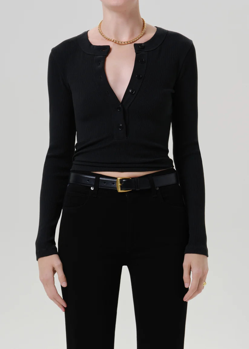 LEO BOUTIQUE Varra LS Henley | Juniper CITIZEN'S OF HUMANITY