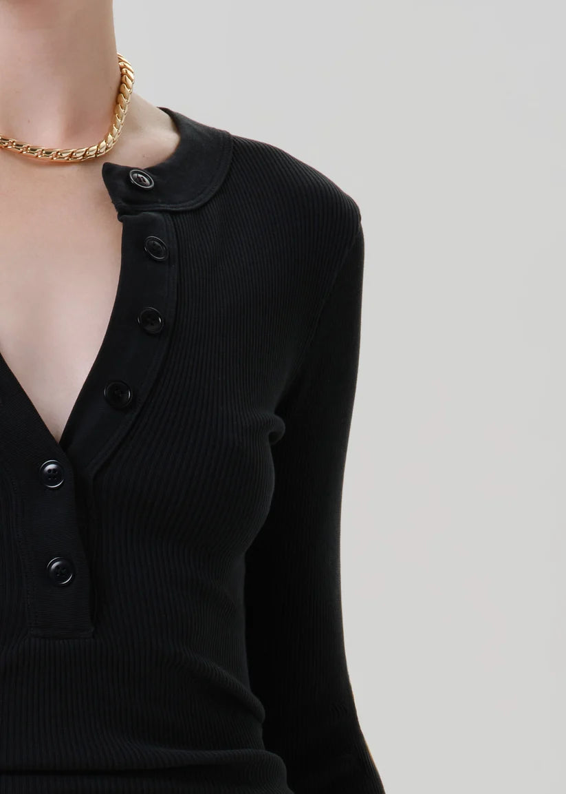 LEO BOUTIQUE Varra LS Henley | Juniper CITIZEN'S OF HUMANITY