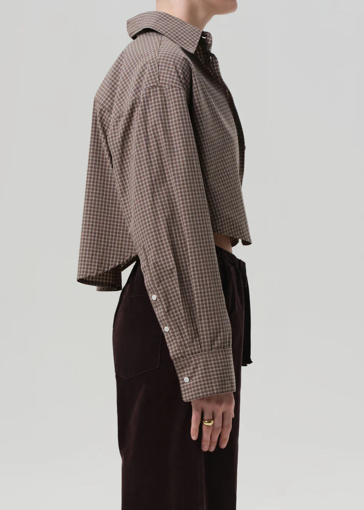 CITIZENS OF HUMANITY Ana Cropped Shirt | Heritage Plaid LEO BOUTIQUE