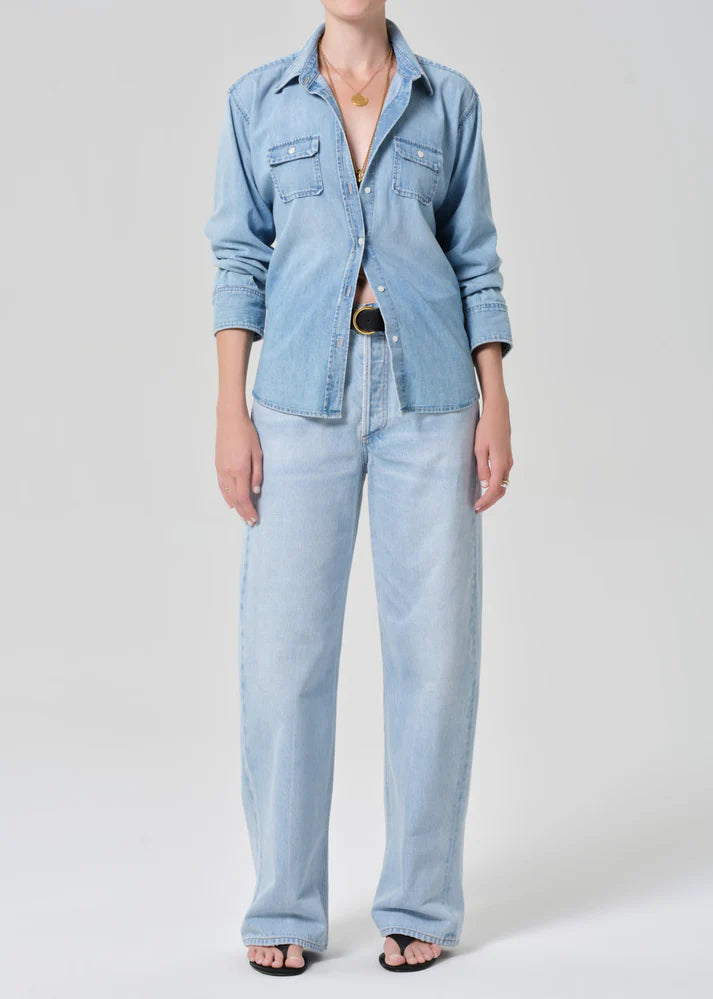 LEO BOUTIQUE Baby Pocket Jude Shirt | In Heron CITIZEN'S OF HUMANITY