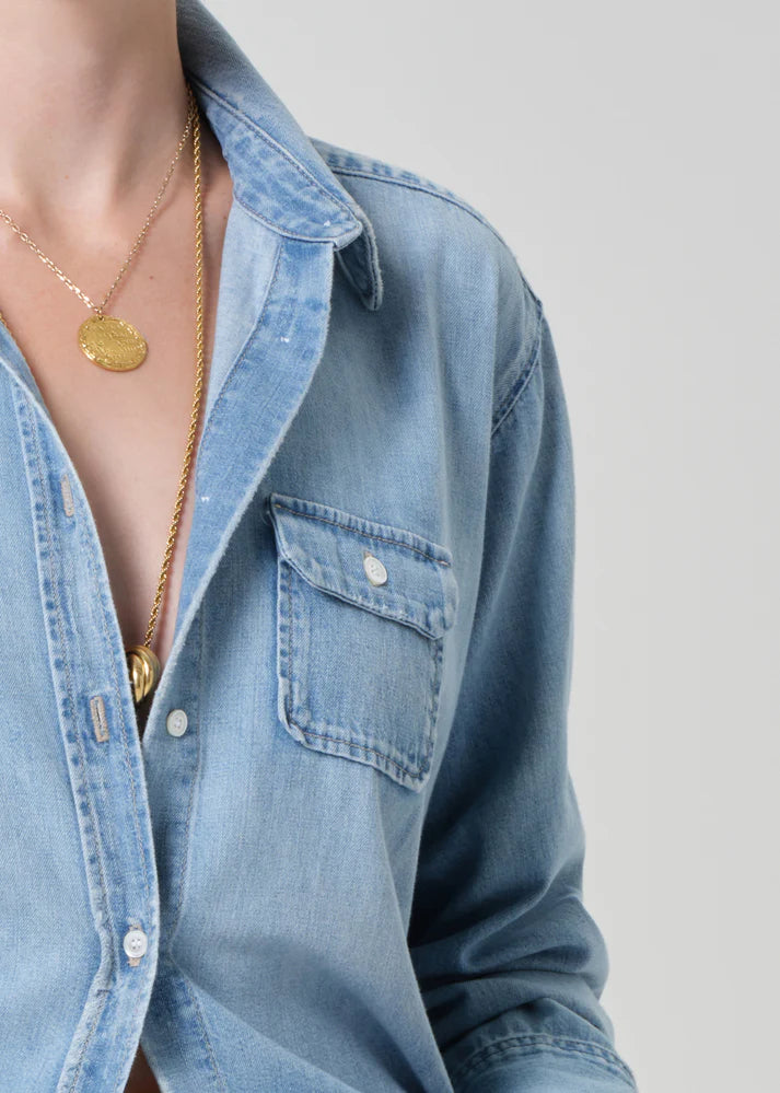 LEO BOUTIQUE Baby Pocket Jude Shirt | In Heron CITIZEN'S OF HUMANITY