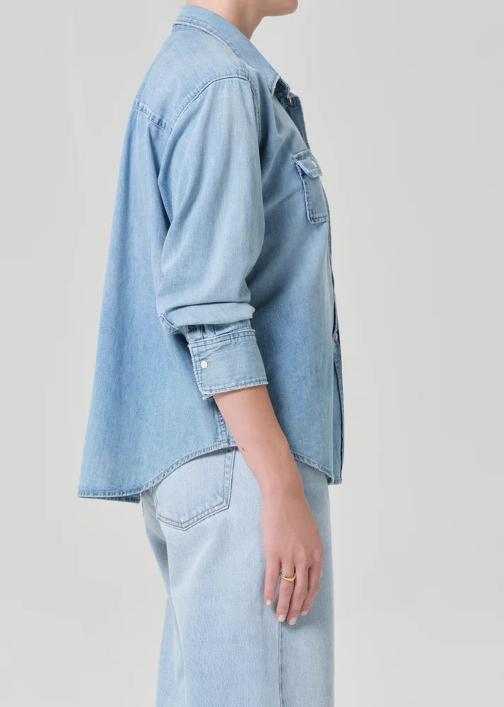 LEO BOUTIQUE Baby Pocket Jude Shirt | In Heron CITIZEN'S OF HUMANITY