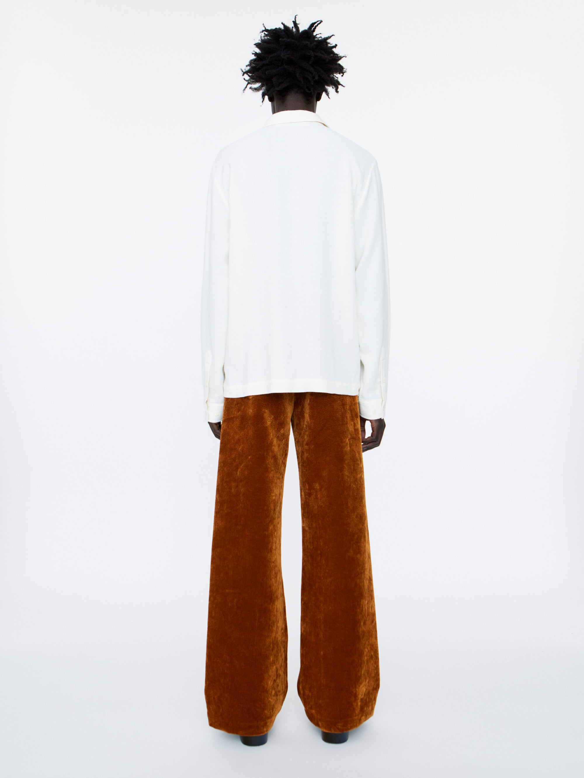 Séfr Sense Shirt | Off-White Crepe LEO BOUTIQUE