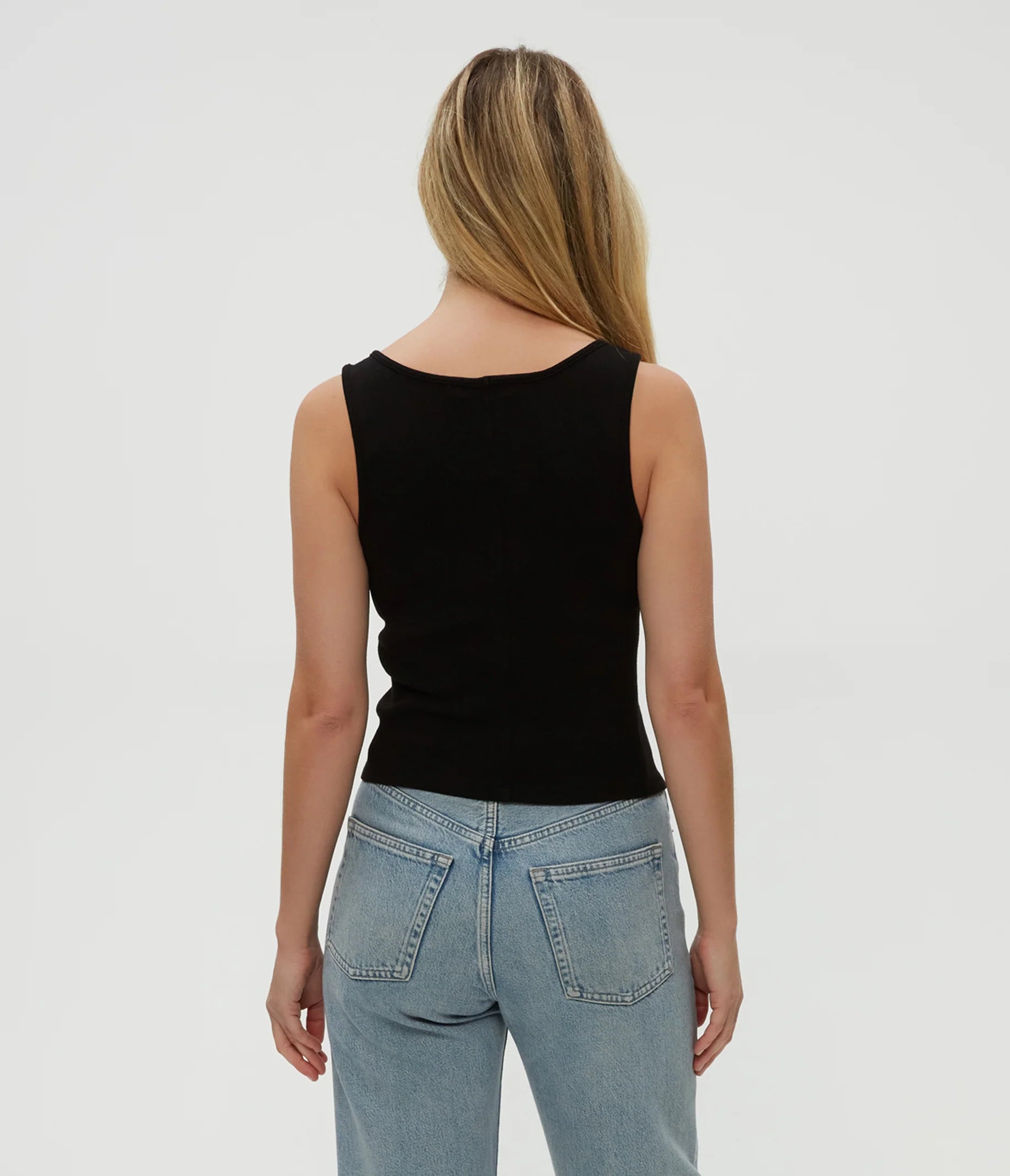 MICHAEL STARS Sloan Tank Black LEO BOUTIQUE
