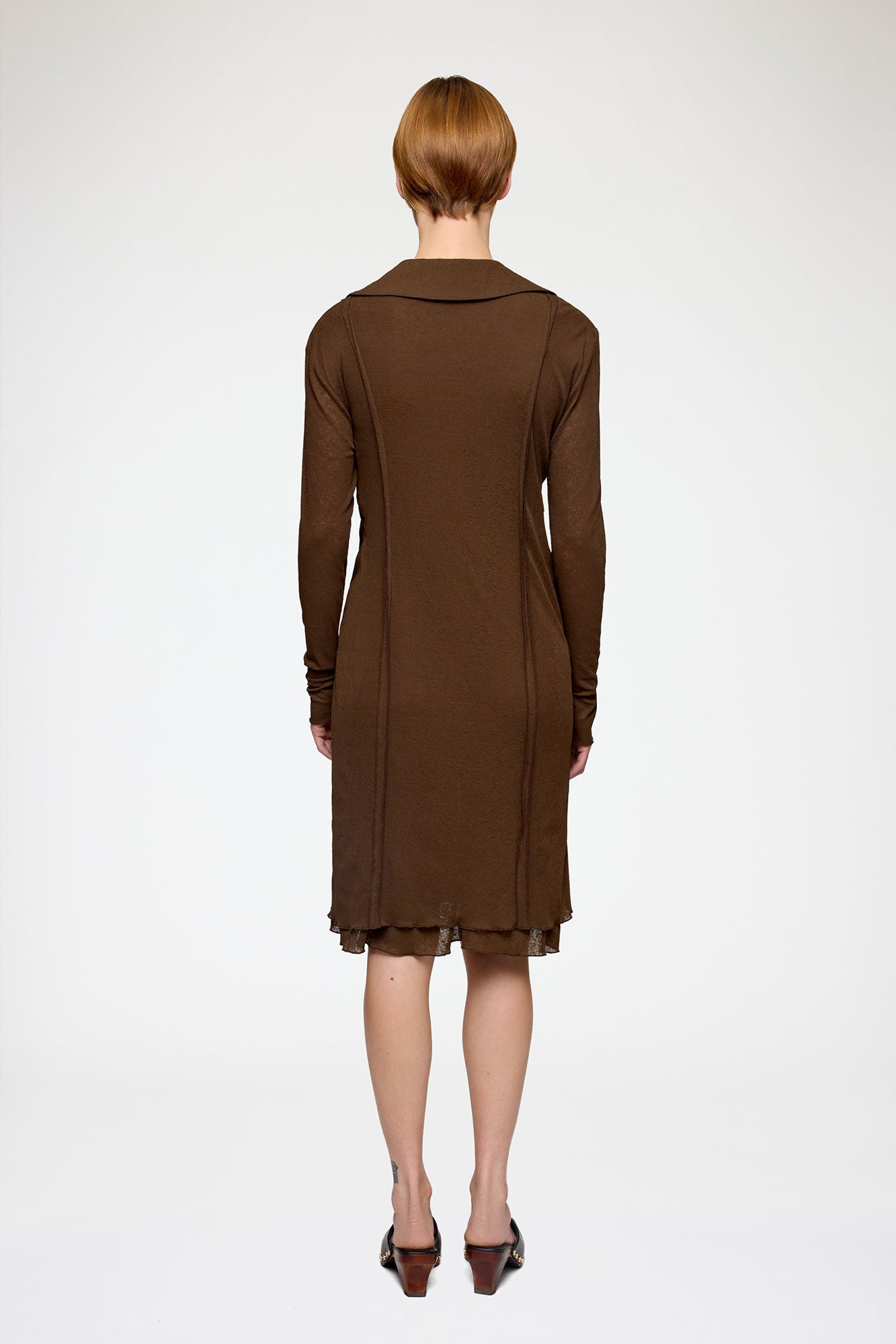 LEO BOUTIQUE Marl Mesh L/S Dress | Demitasse GANNI
