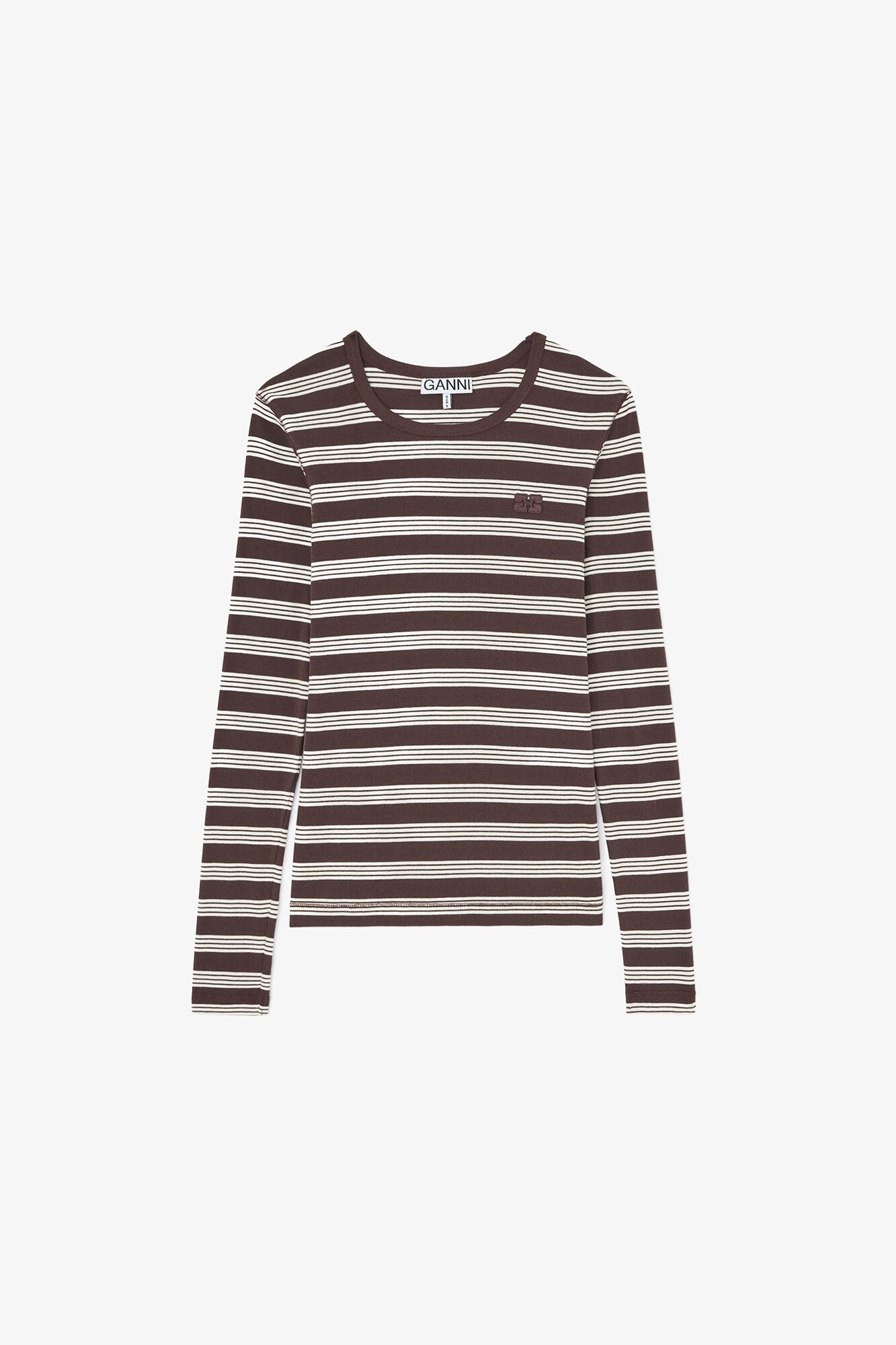 LEO BOUTIQUE Soft Cotton Rib Longsleeve Top Stripe | Mole GANNI