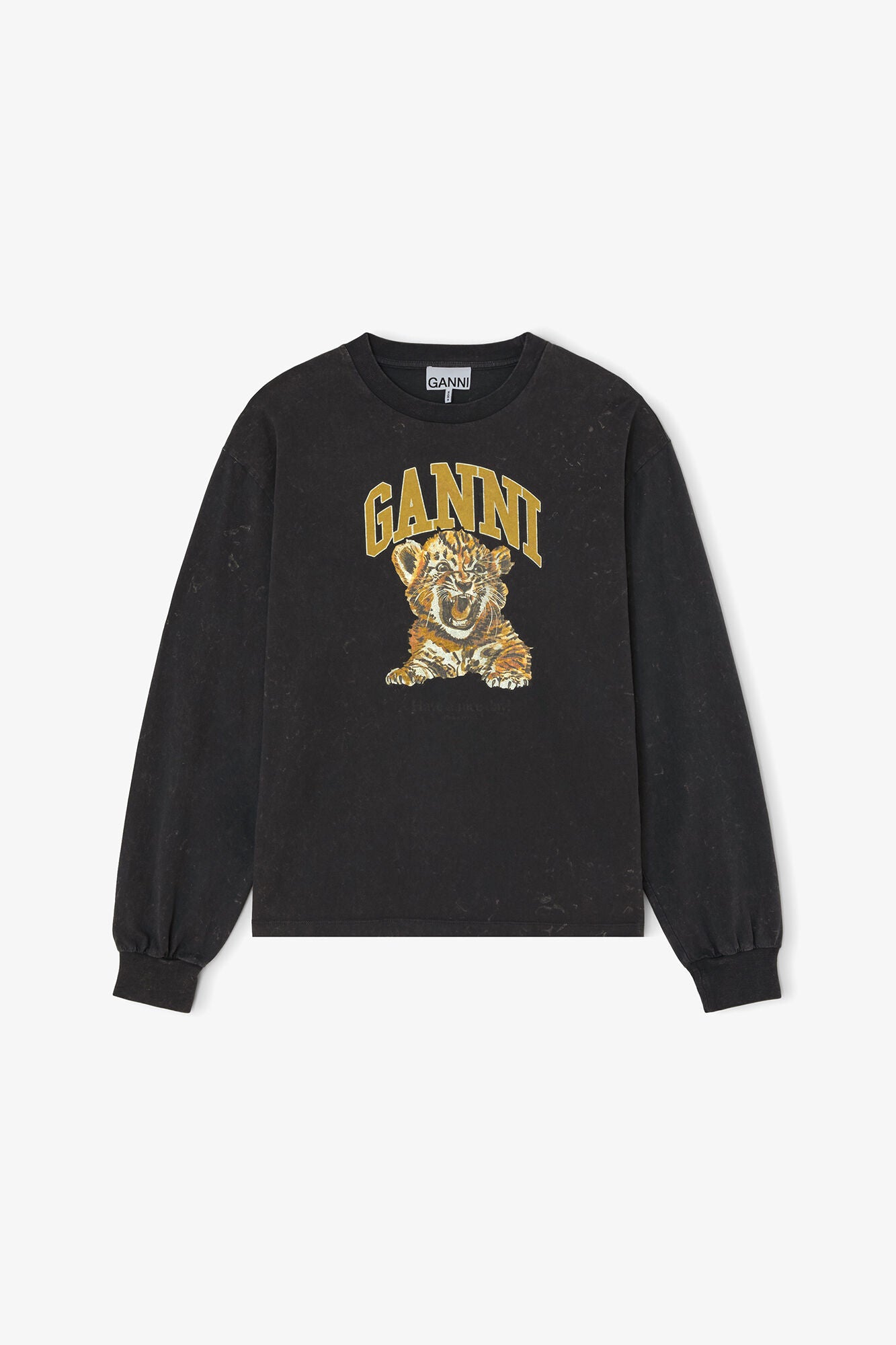 LEO BOUTIQUE  Future Jersey Longsleeve Tiger | Phantom GANNI