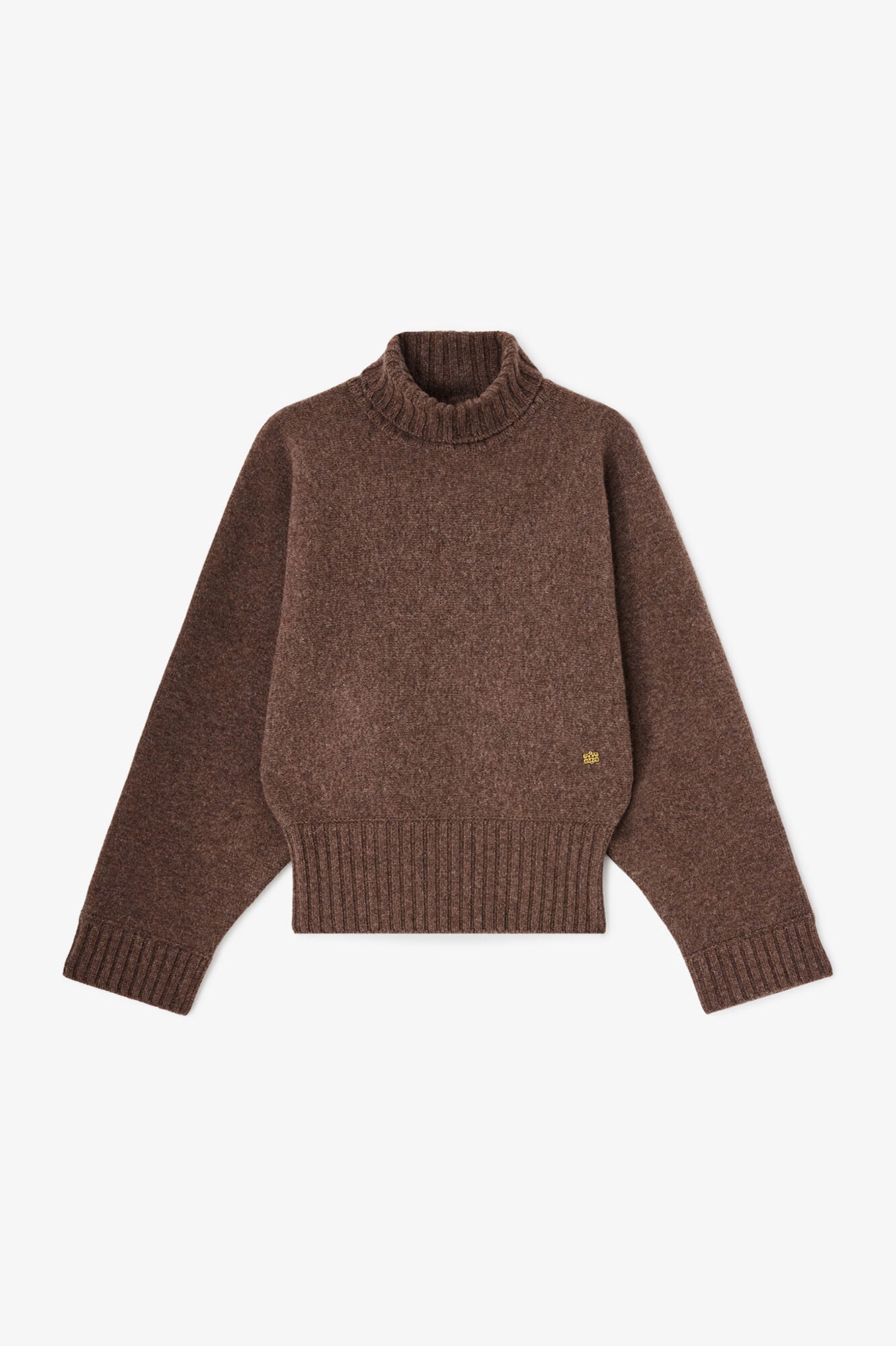LEO BOUTIQUE Double Knit Batwing Turtleneck | Safari GANNI 