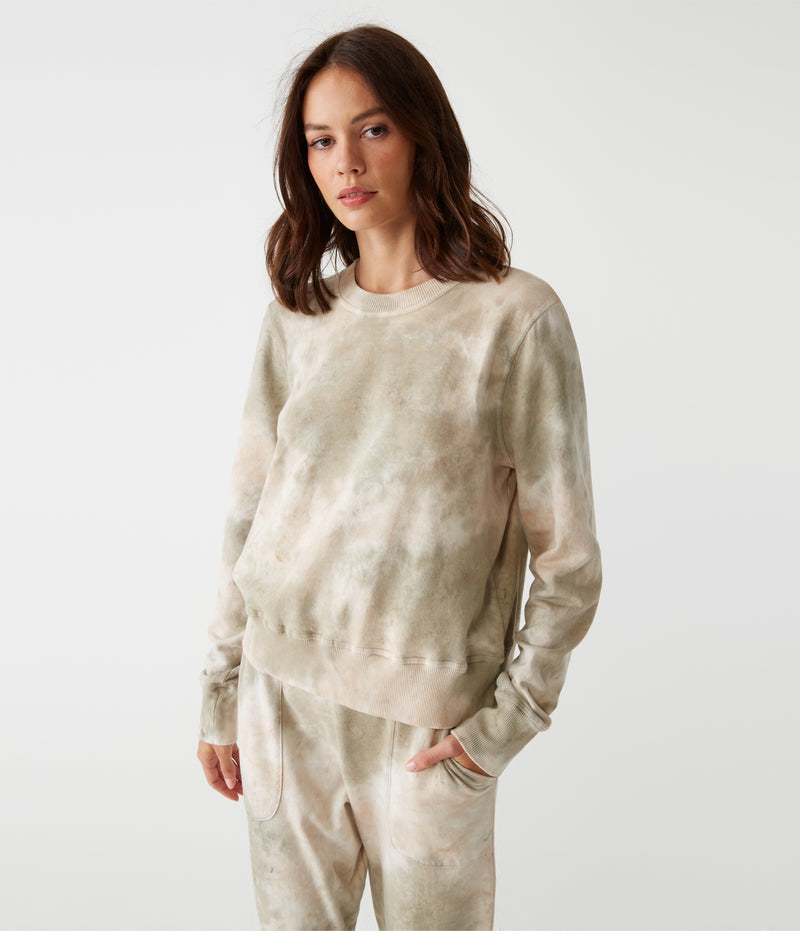 MICHAEL STARS Comet Double Dye Pullover | Champagne Combo LEO BOUTIQUE