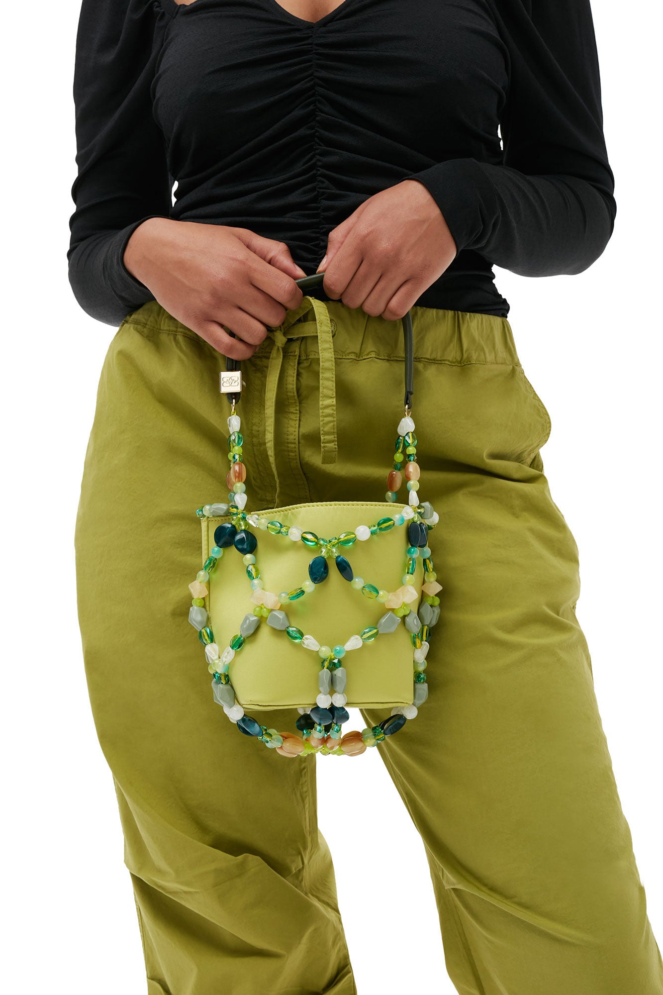 GANNI Party Line Bucket Beads Bag Tender Shoots LEO BOUTIQUE