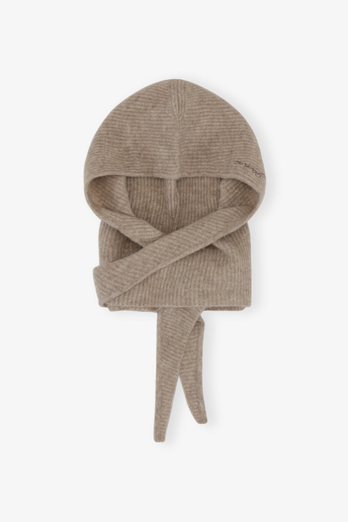 LEO BOUTIQUE Soft Wool Balaclava Almond Milk GANNI